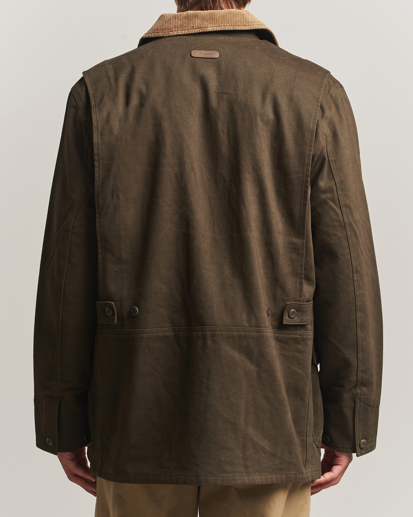 Uomini | Giacche | Gant | Moleskin Decker Jacket Dark Moss Green