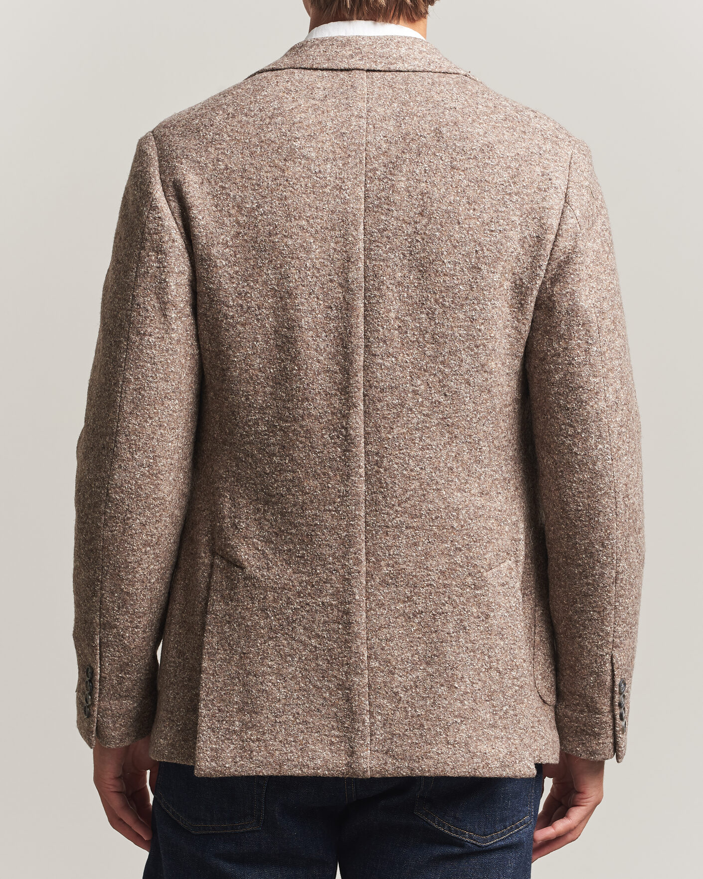 Uomini | Blazers | Gant | Wool/Silk Jersey Blazer Clay Beige