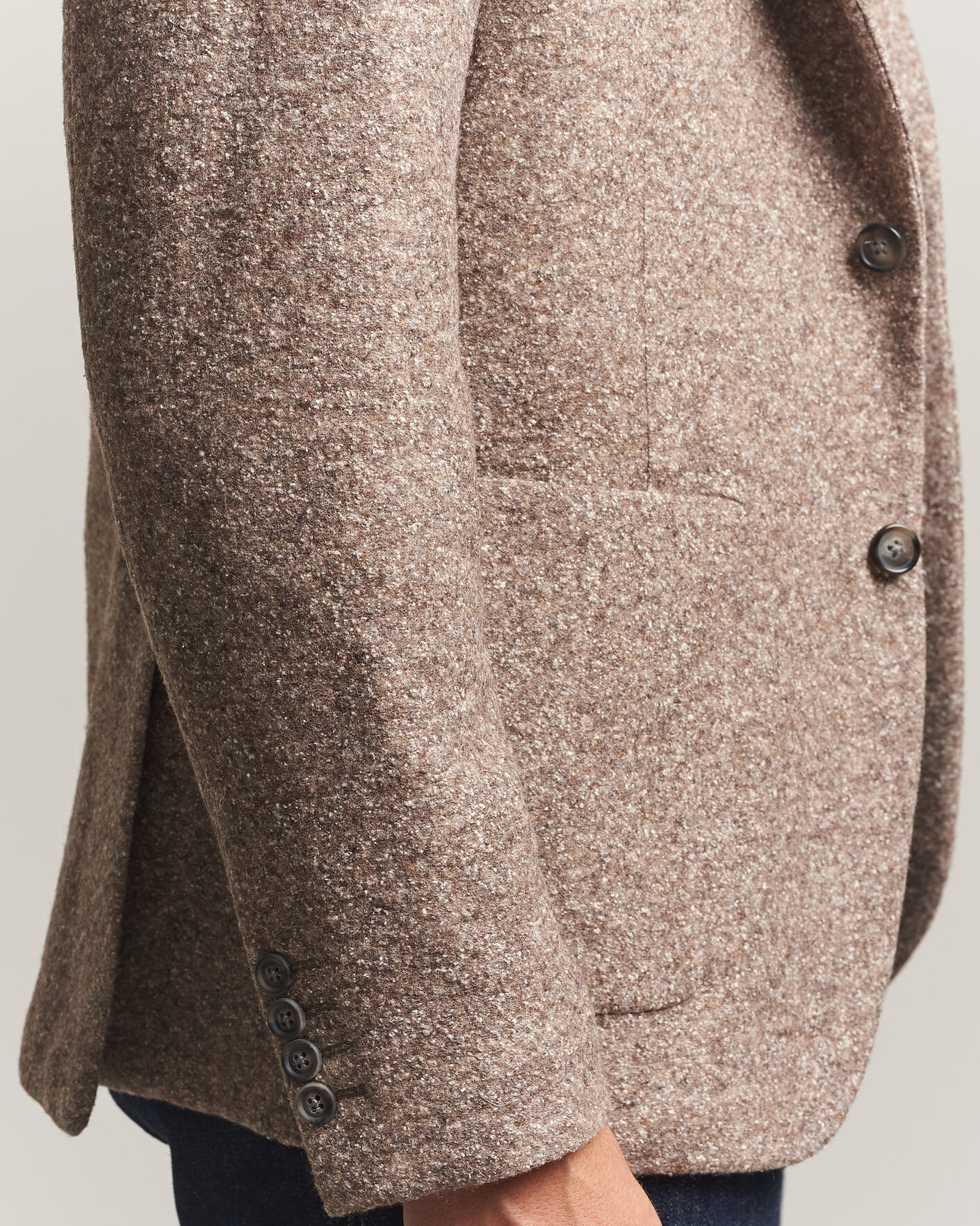 Uomini | Blazers | Gant | Wool/Silk Jersey Blazer Clay Beige