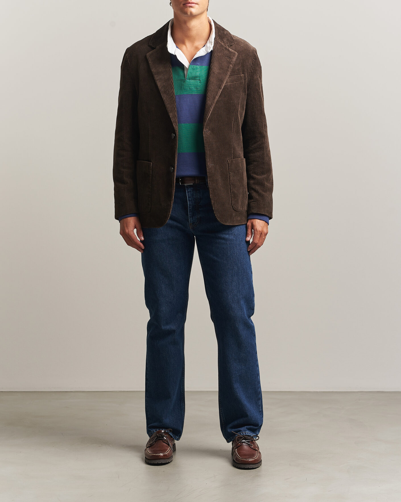 Uomini | Blazers | Gant | Corduroy Blazer Black Brown