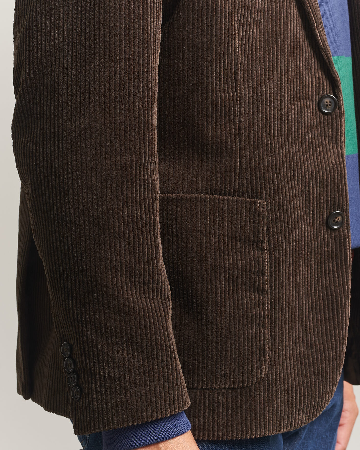 Uomini | Blazers | Gant | Corduroy Blazer Black Brown