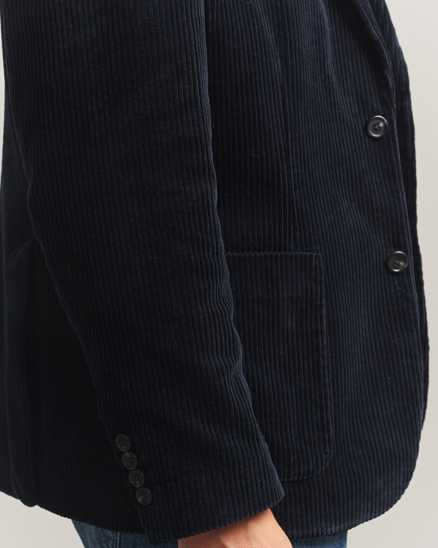 Uomini | Blazers | Gant | Corduroy Blazer Evening Blue