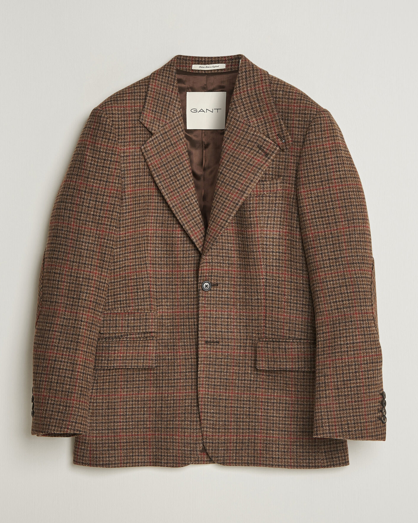 Uomini | Giacche | Gant | British Tweed Blazer Shadow Brown