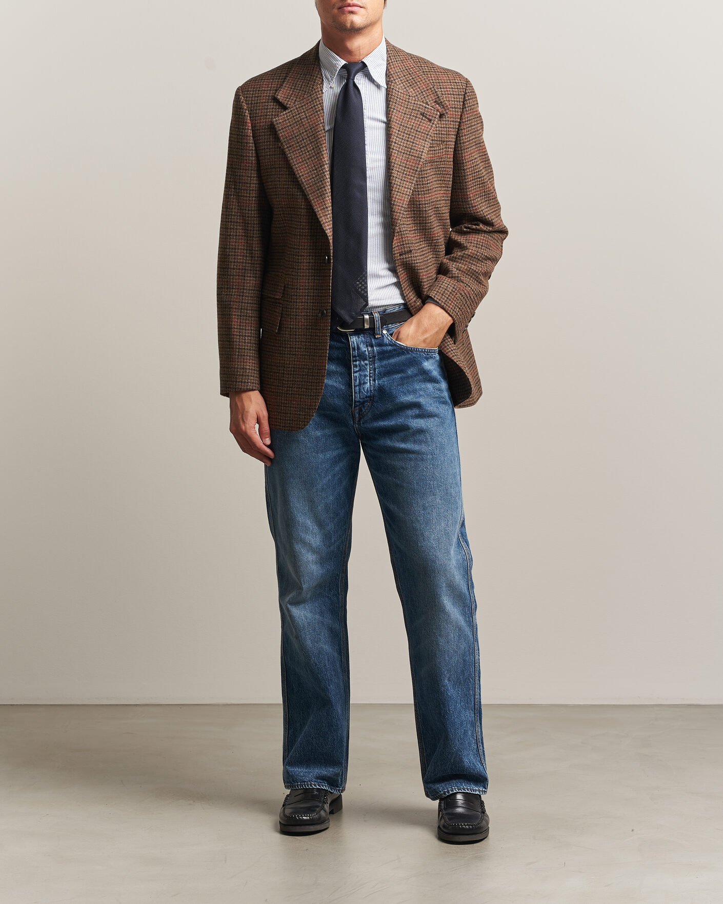 Uomini | Giacche | Gant | British Tweed Blazer Shadow Brown