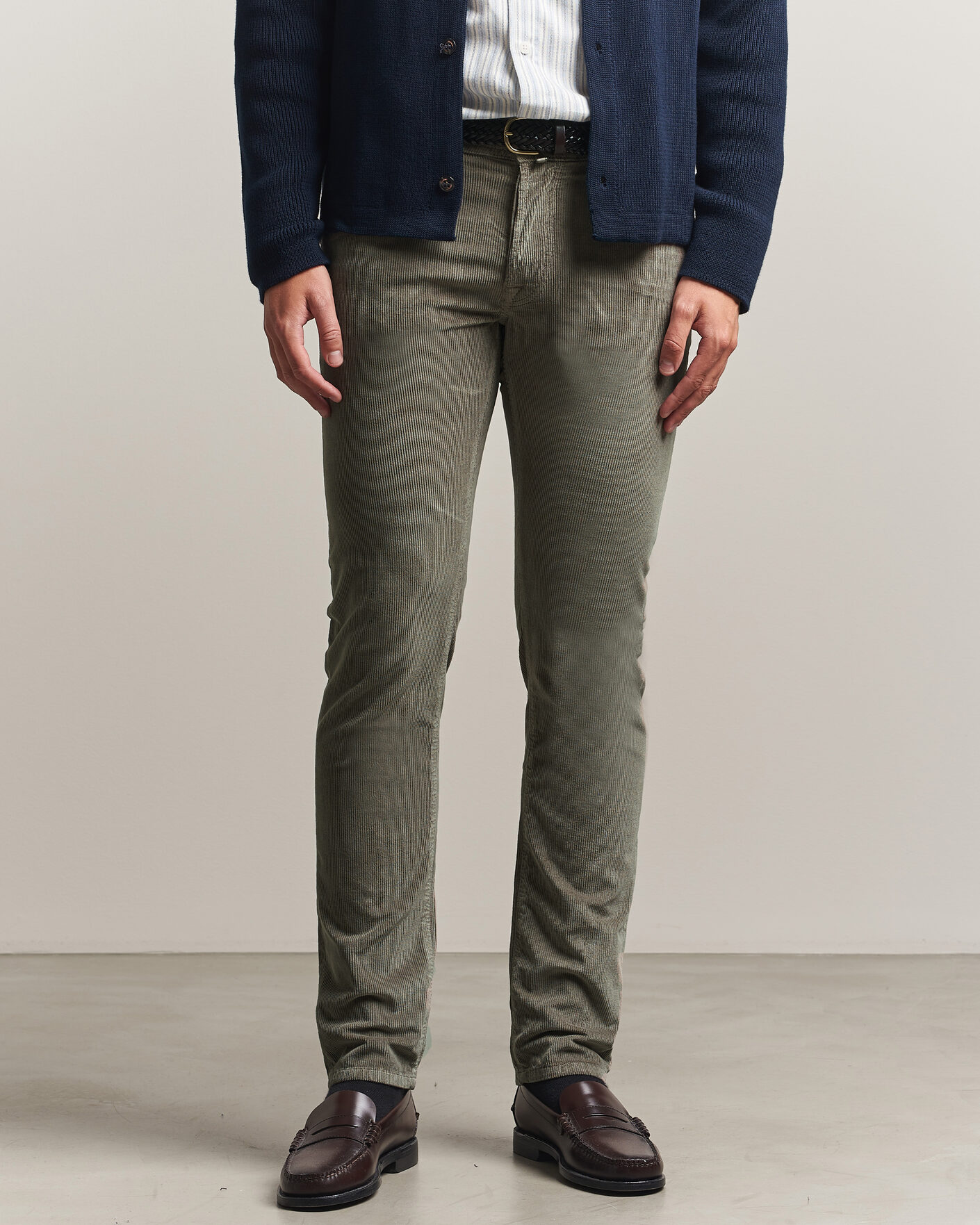 Uomini | Pantaloni | Jacob Cohën | Bard 5-Pocket Medium Corduroy Trousers Taupe