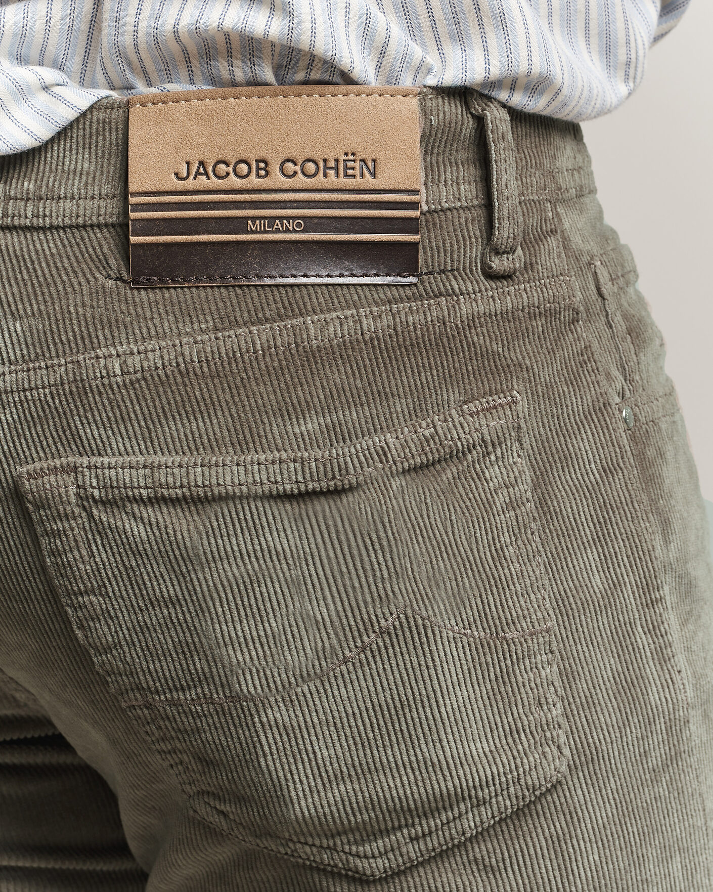 Uomini | Pantaloni | Jacob Cohën | Bard 5-Pocket Medium Corduroy Trousers Taupe
