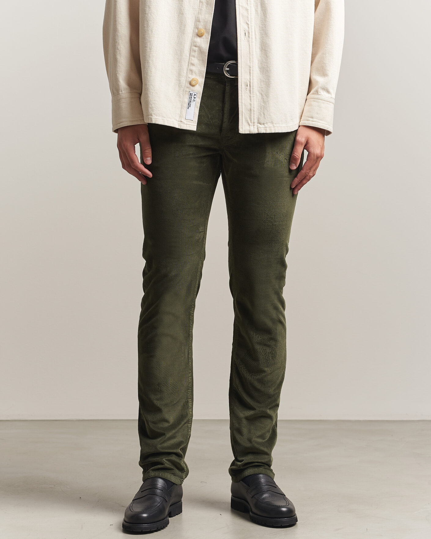 Uomini | Pantaloni | Jacob Cohën | Bard 5-Pocket Medium Corduroy Trousers Green