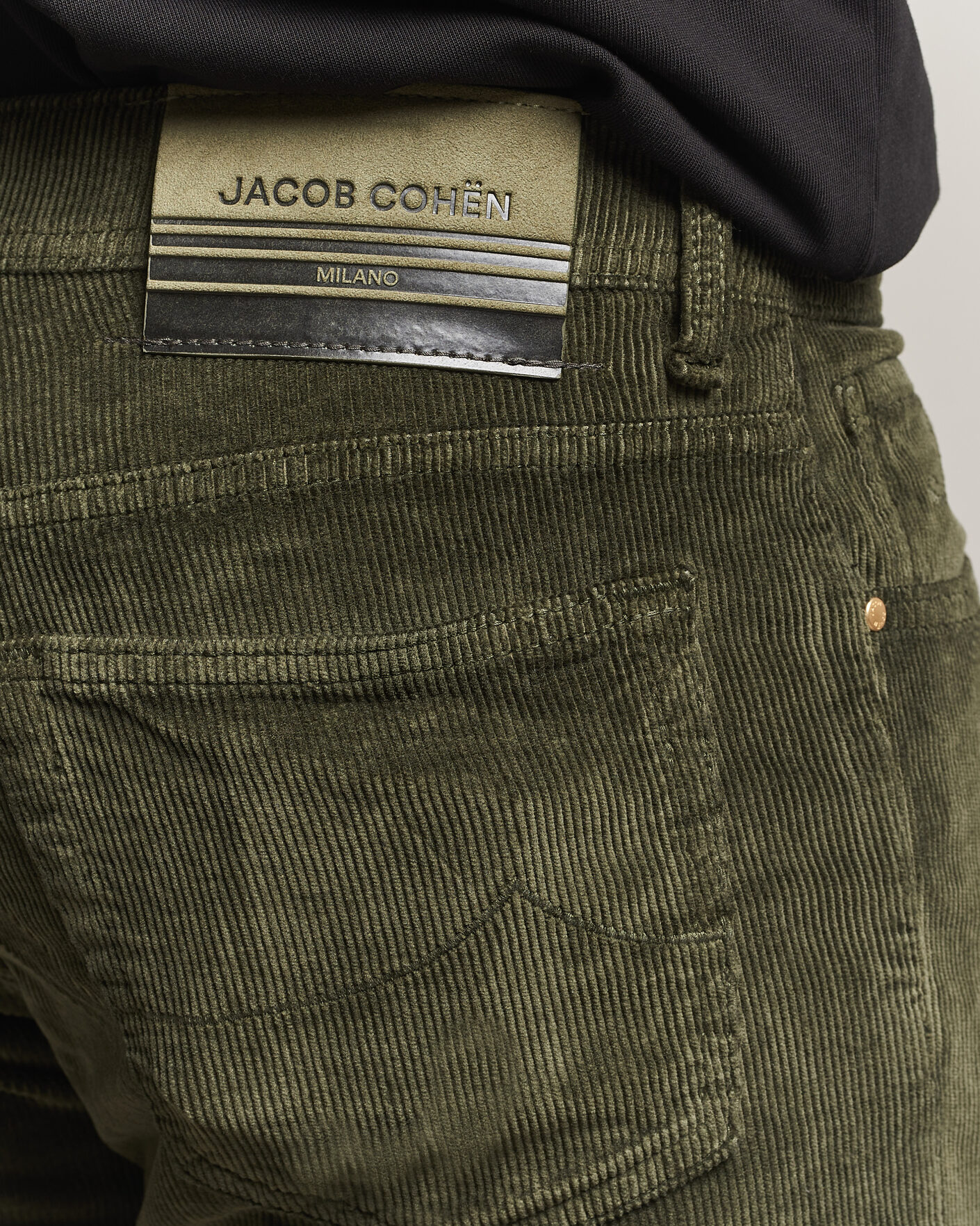 Uomini | Pantaloni | Jacob Cohën | Bard 5-Pocket Medium Corduroy Trousers Green