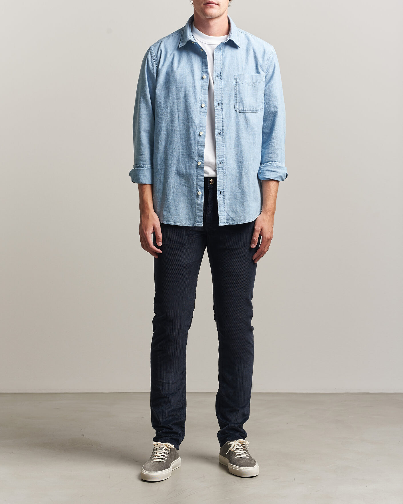 Uomini | Pantaloni | Jacob Cohën | Bard 5-Pocket Medium Corduroy Trousers Navy