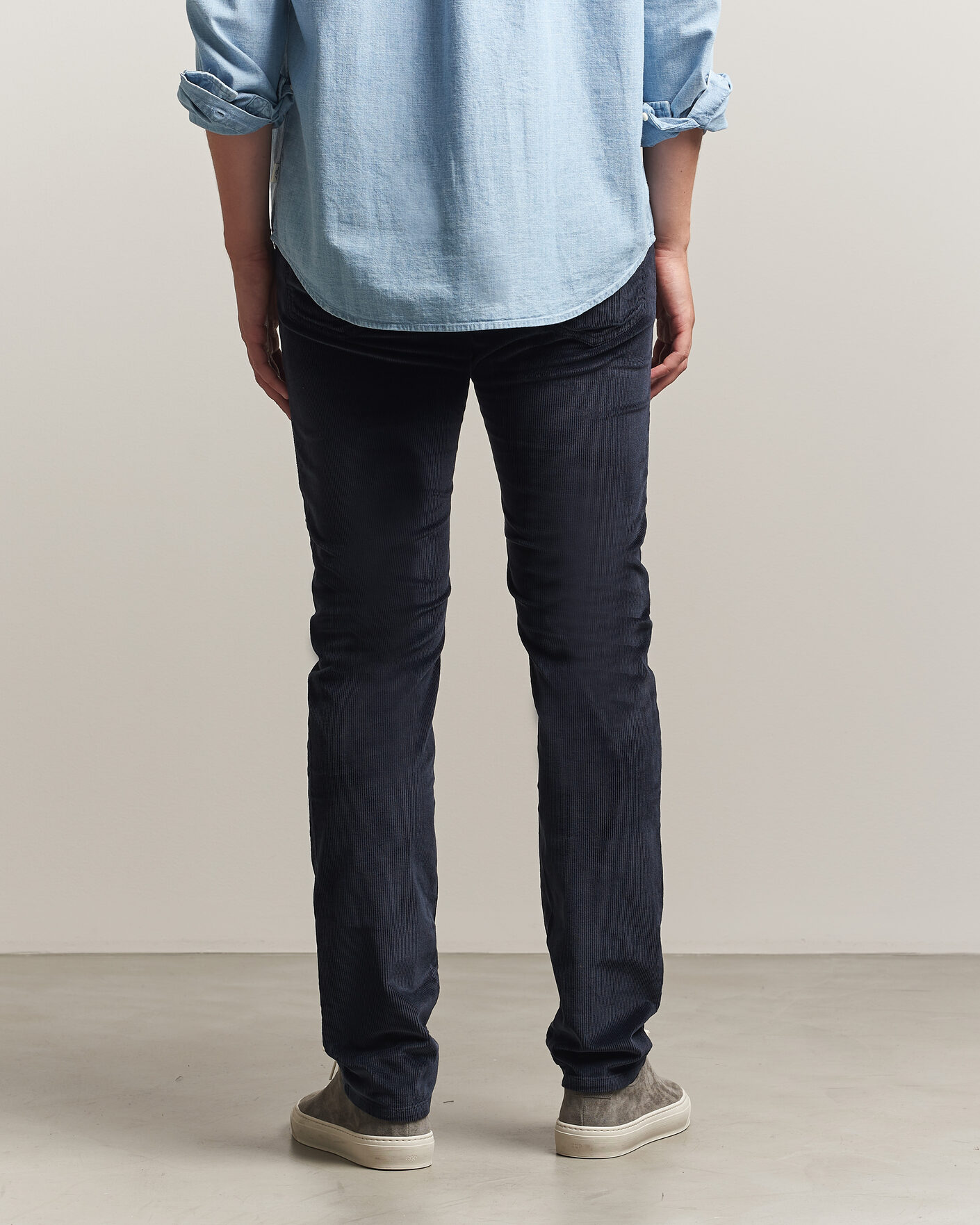 Uomini | Pantaloni | Jacob Cohën | Bard 5-Pocket Medium Corduroy Trousers Navy