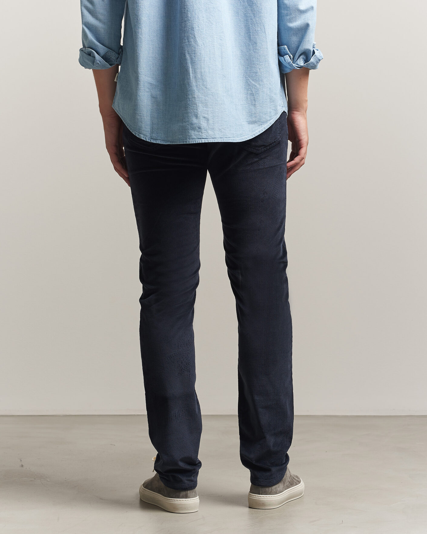 Uomini | Pantaloni | Jacob Cohën | Bard 5-Pocket Medium Corduroy Trousers Navy