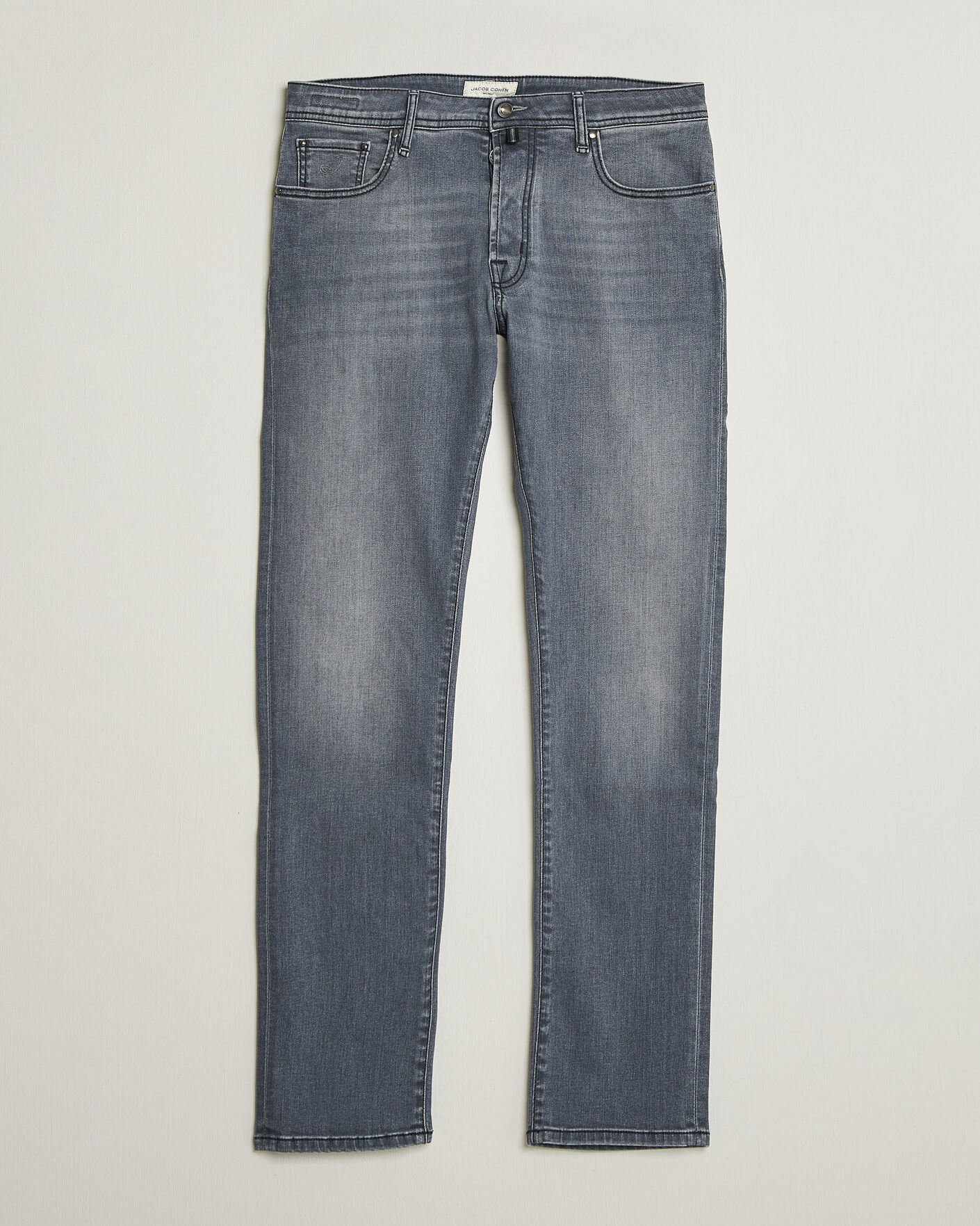 Uomini | Jeans | Jacob Cohën | Bard Slim Fit Stretch Jeans Light Grey