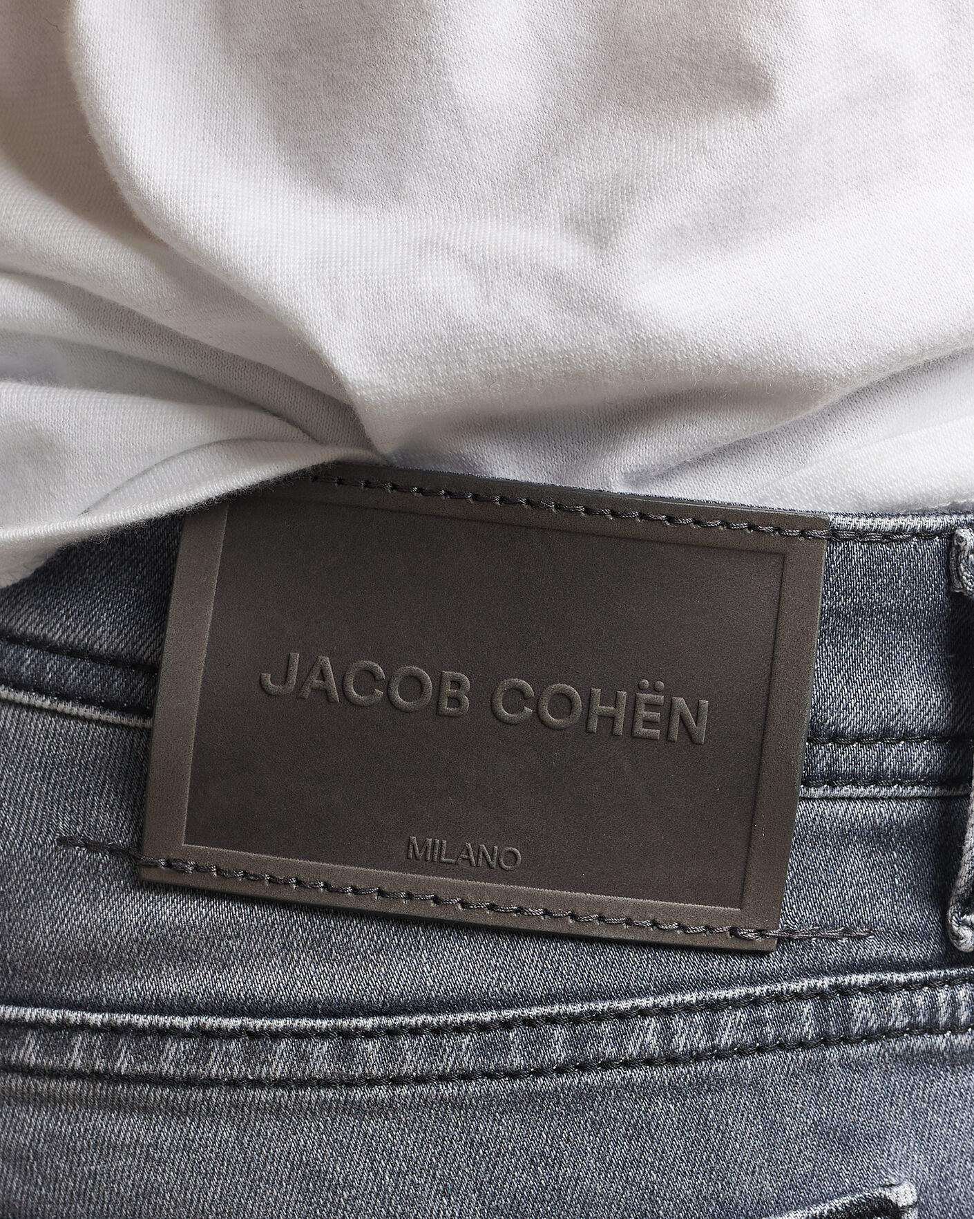 Uomini | Jeans | Jacob Cohën | Bard Slim Fit Stretch Jeans Light Grey