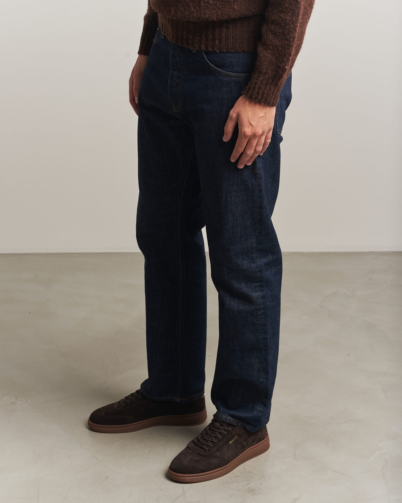 Uomini | Sneakers | Gant | Cuzmo Suede Sneaker Dark Brown