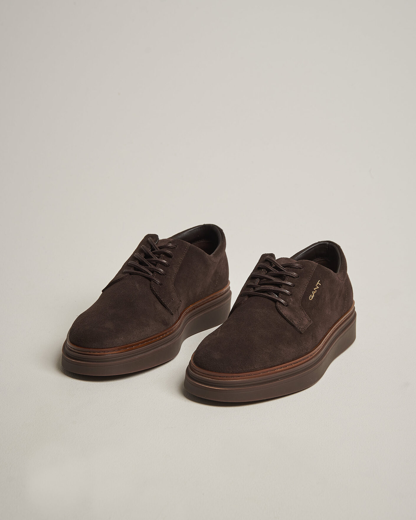 Uomini | Sneakers | Gant | Kinzoon Suede Derby Sneaker Espresso Brown