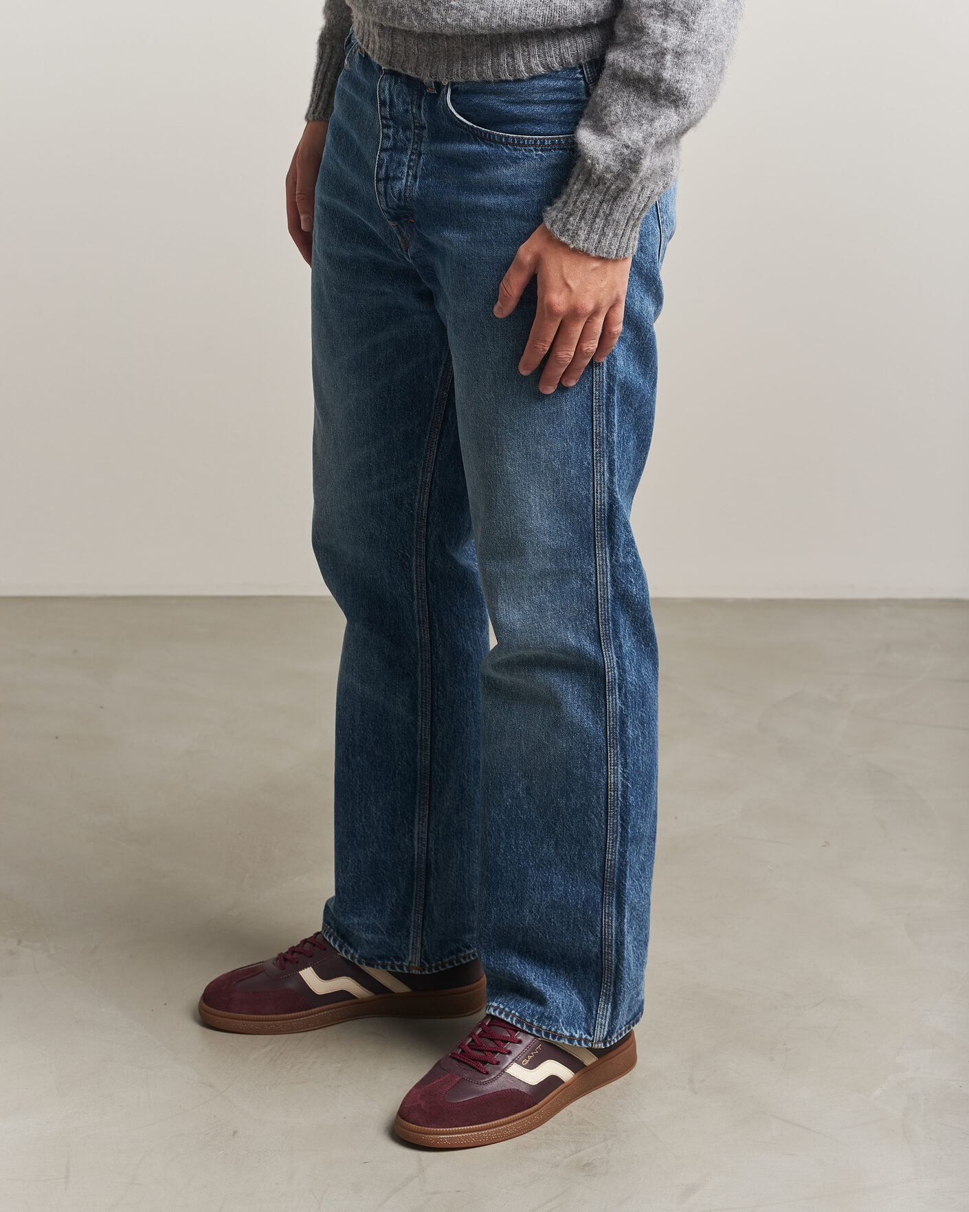Uomini | Sneakers | Gant | Cuzmo Leather/Suede Sneaker Port Wine