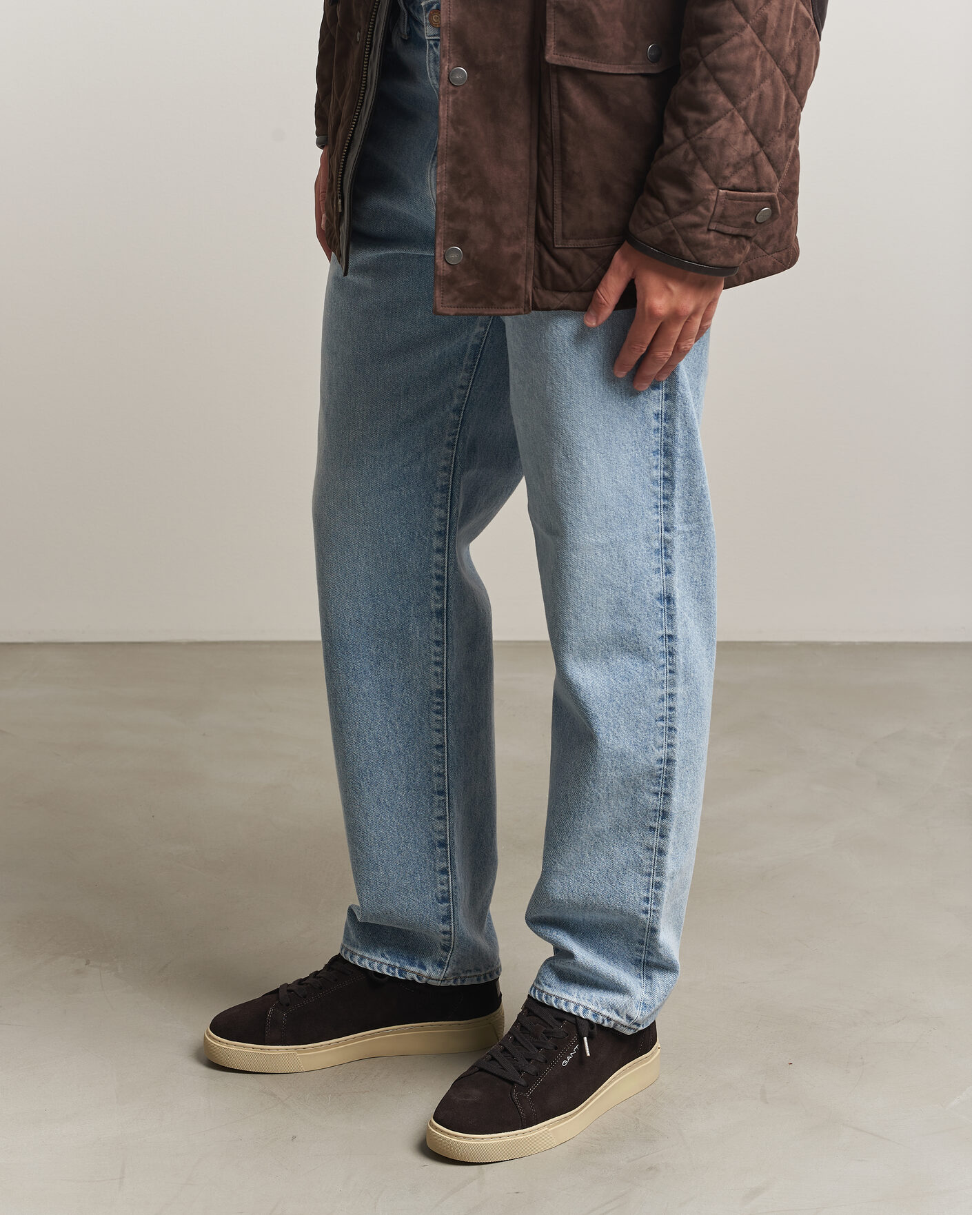 Uomini | Sneakers | Gant | Mc Julien Suede Sneaker Dark Brown