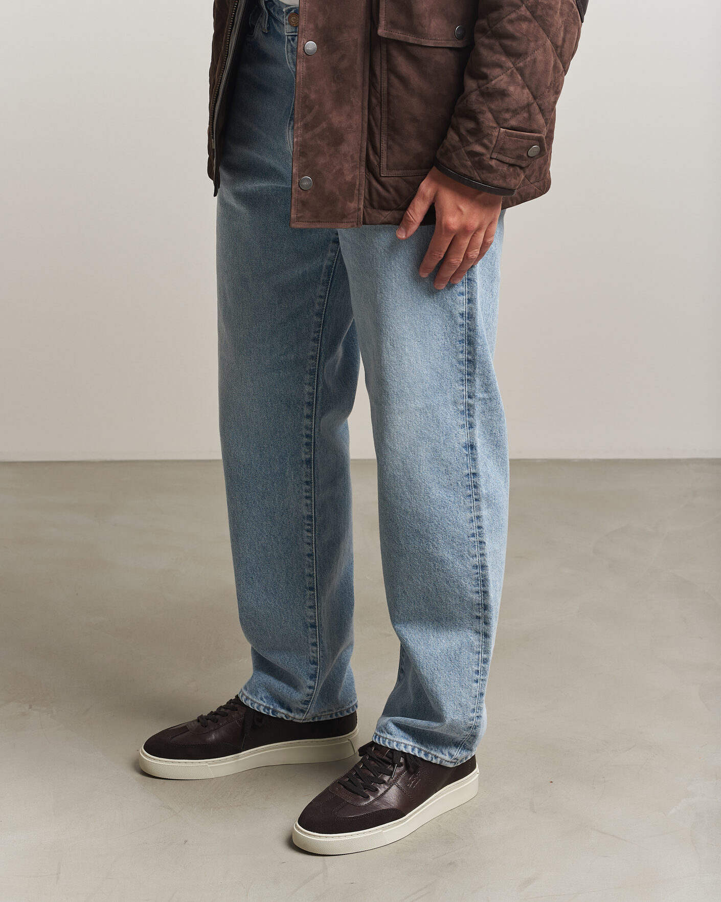 Uomini | Sneakers | Gant | Mc Julien Leather/Suede Sneaker Dark Brown