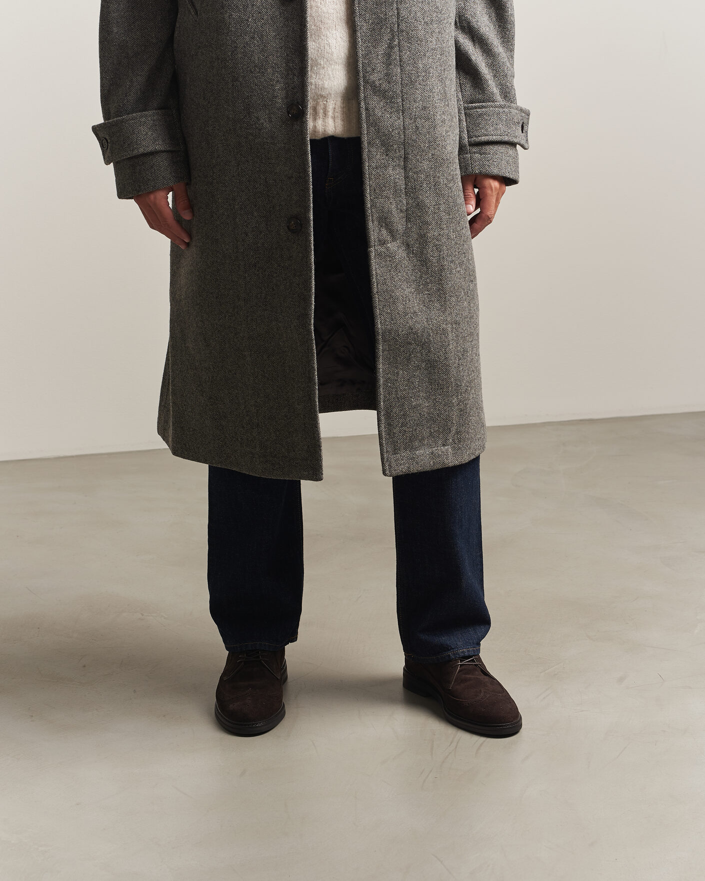 Uomini | Brogues | Gant | Bidford Suede Brogues Dark Brown
