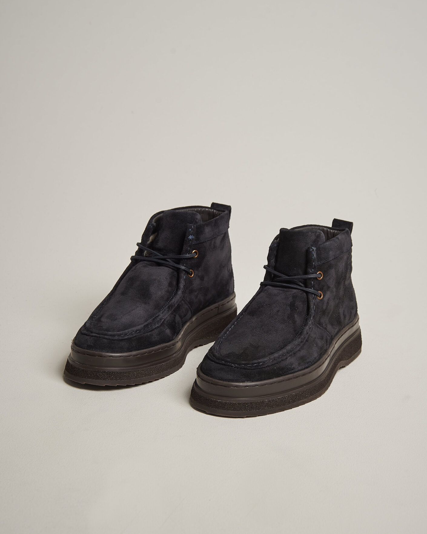 Uomini | Stivali | Gant | Blistown Shearling Suede Moc Toe Boot Marine