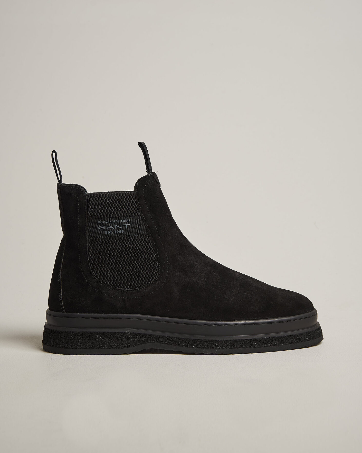 Uomini | Stivali | Gant | Blistown Shearling Suede Chelsea Boot Black