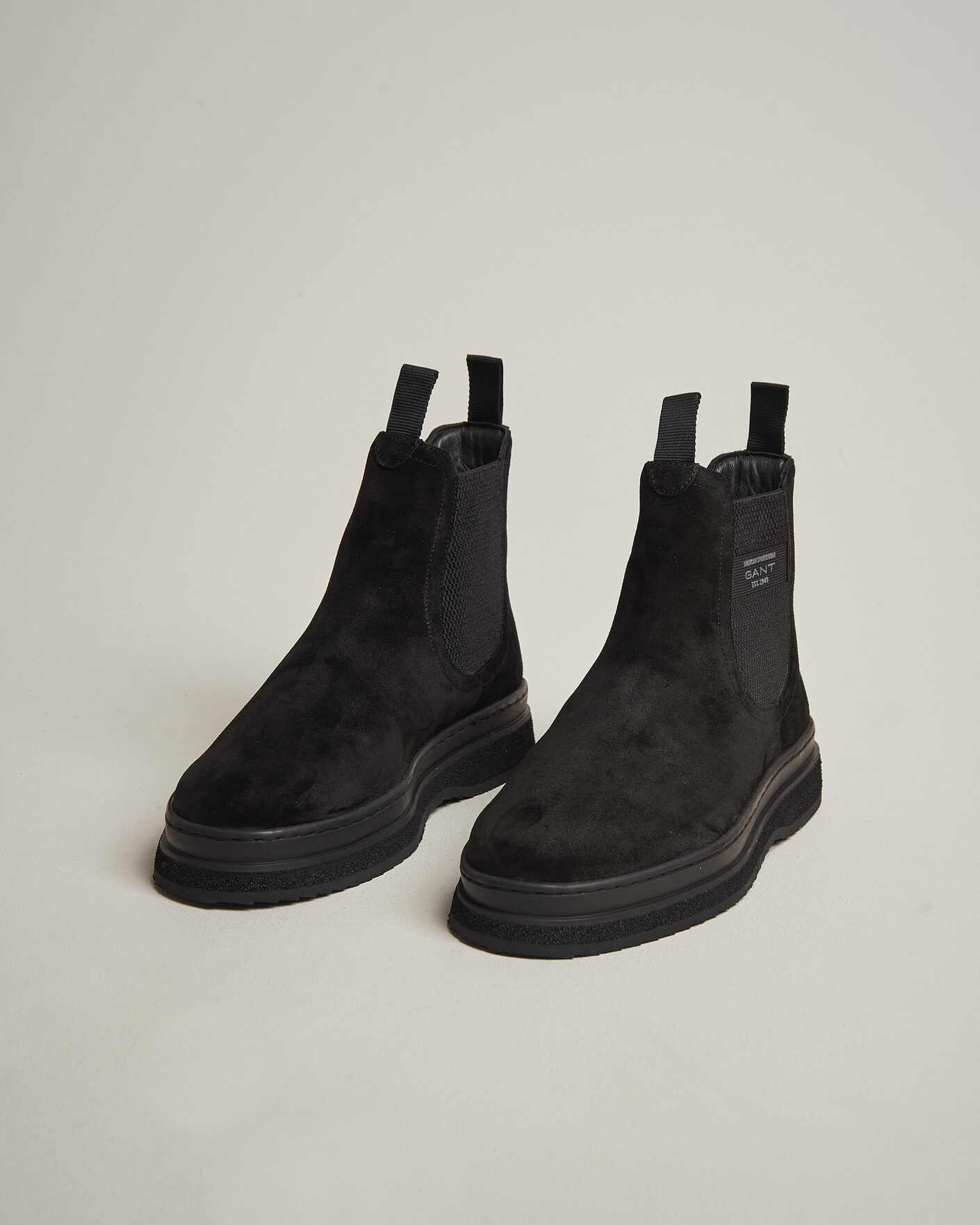 Uomini | Stivali | Gant | Blistown Shearling Suede Chelsea Boot Black
