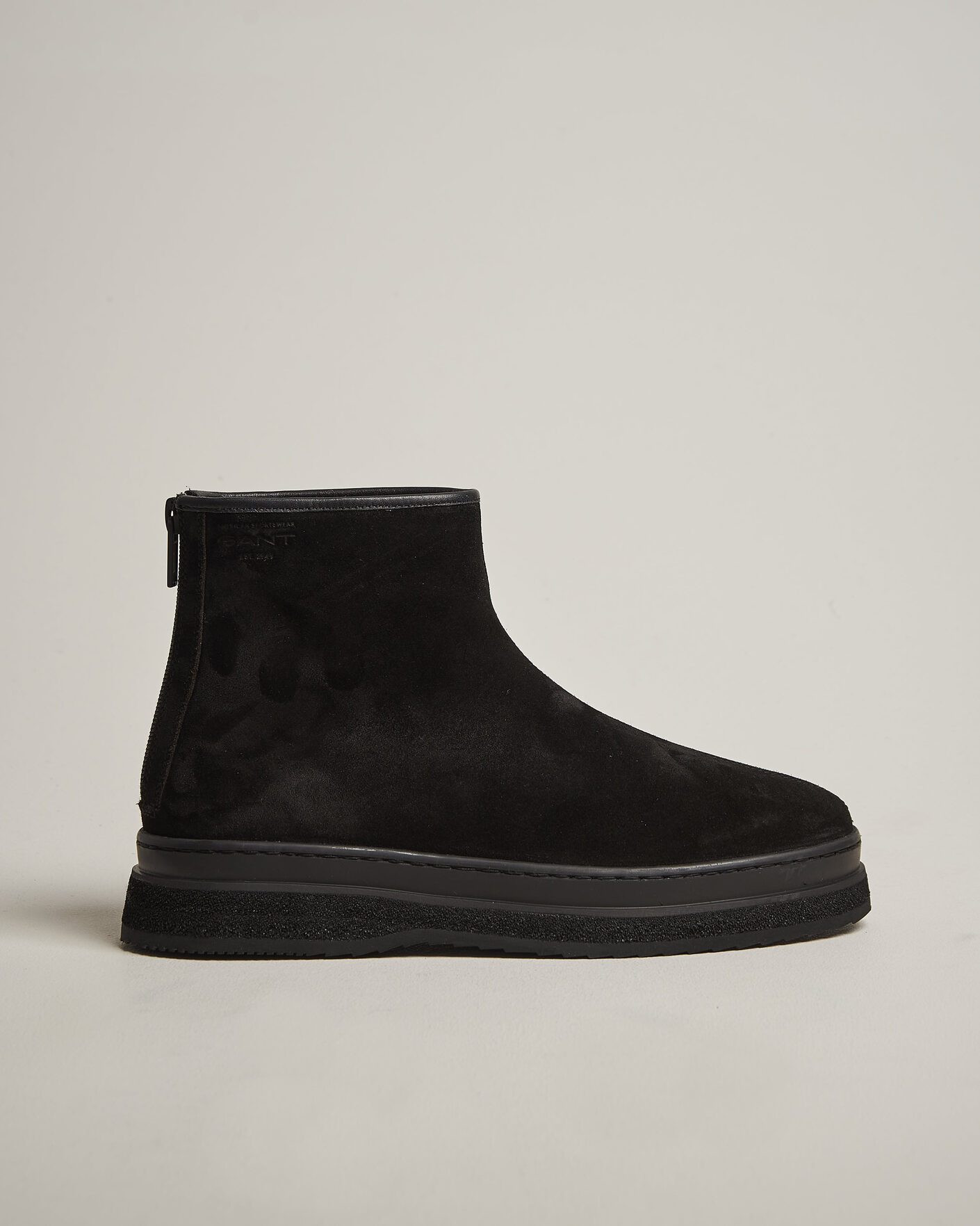 Uomini | Stivali | Gant | Blistown Shearling Suede Curling Boot Black