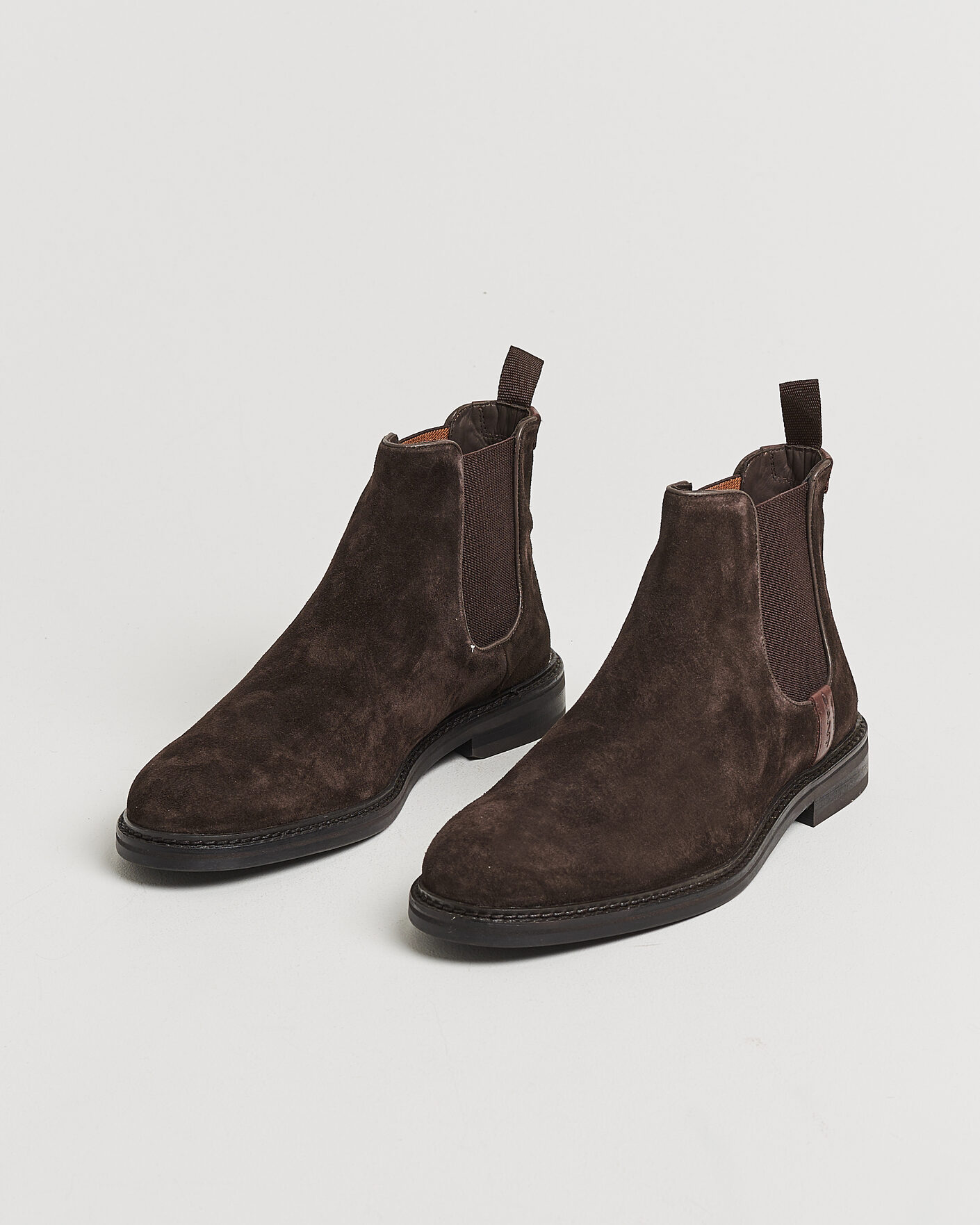 Uomini | Stivali | Gant | Bidford Suede Chelsea Boot Dark Brown