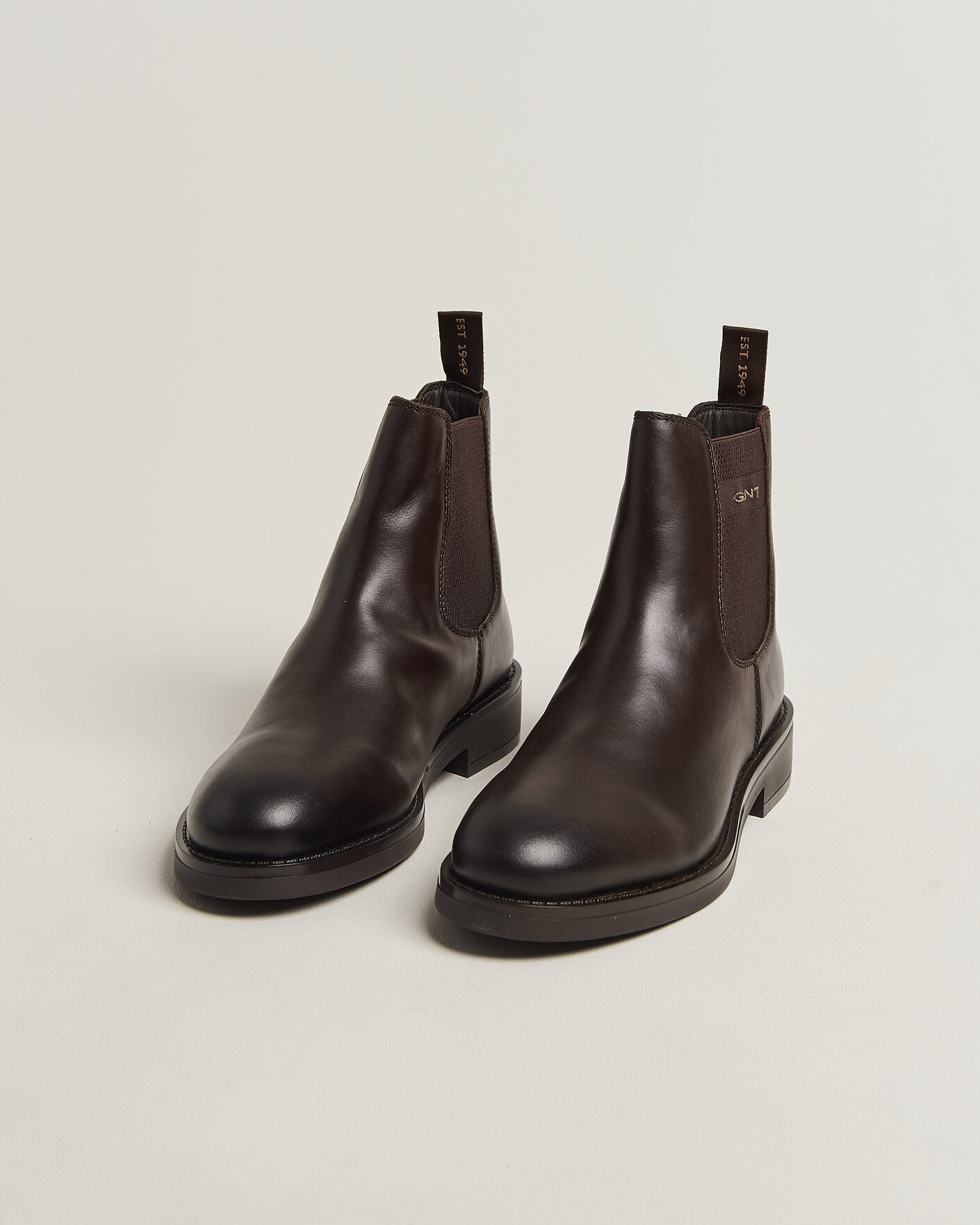 Uomini | Stivali | Gant | Prepdale Leather Chelsea Boot Dark Brown