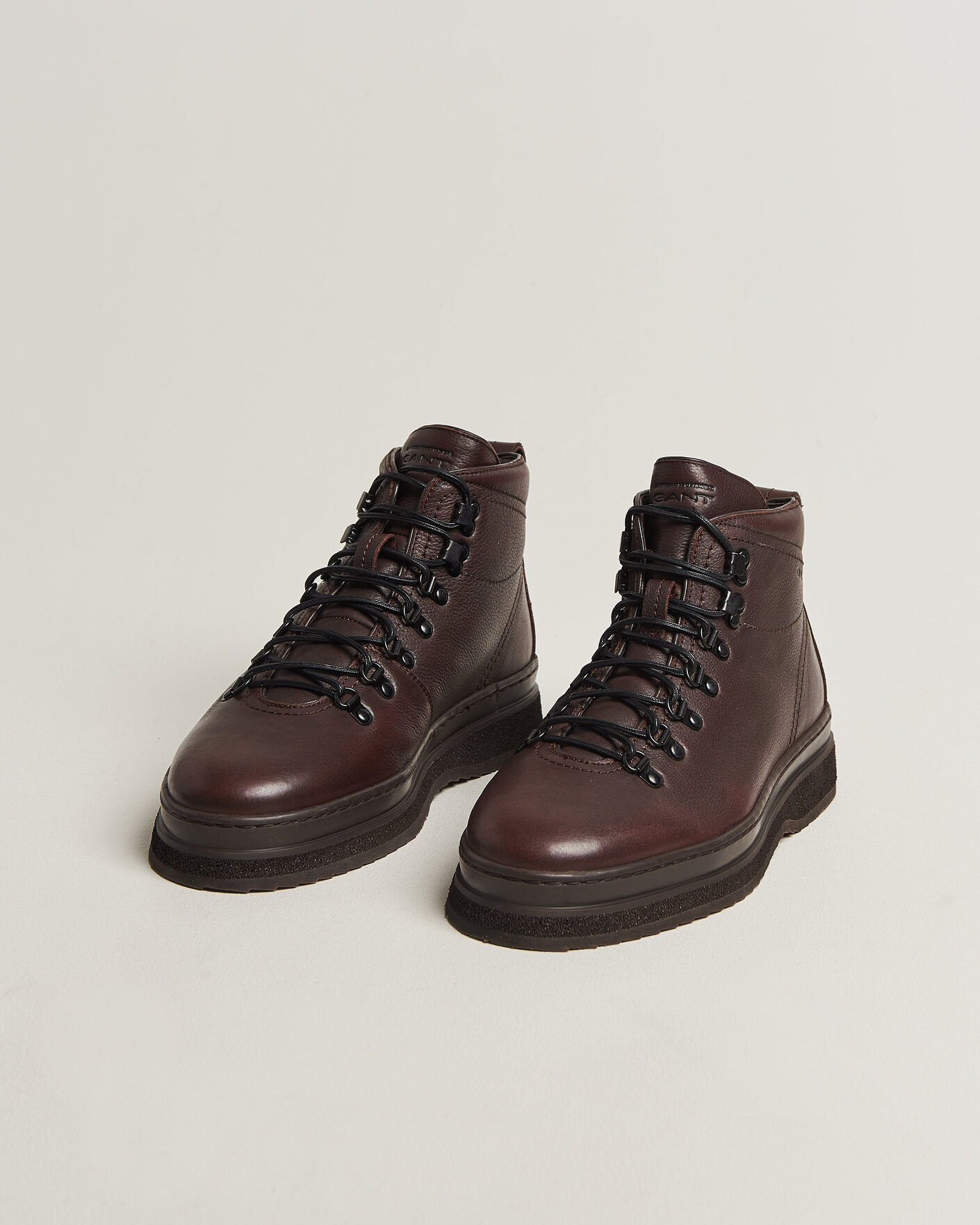 Uomini | Stivali | Gant | Blistown Shearling Leather Boot Dark Brown