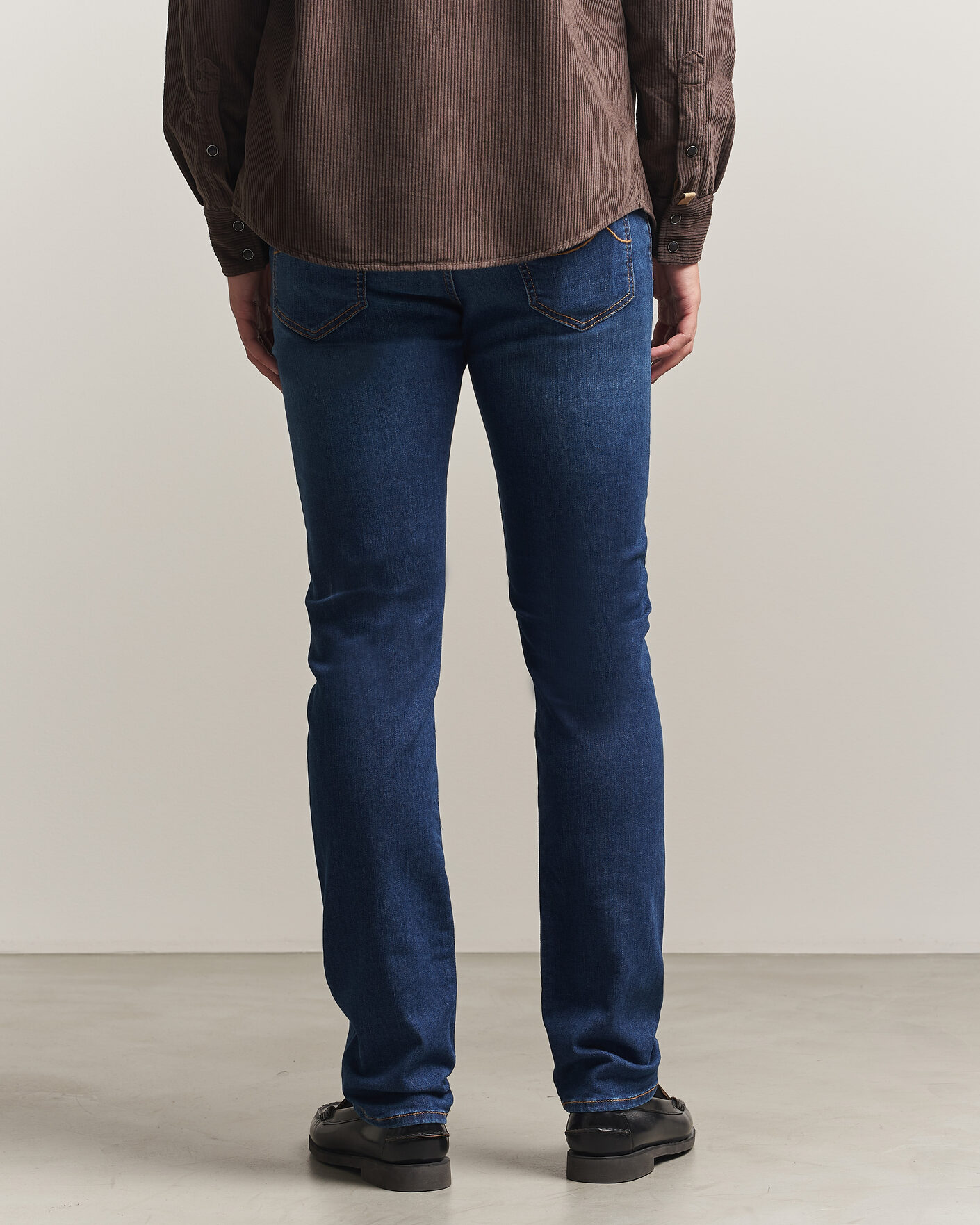 Uomini | Jeans | Jacob Cohën | Bard Slim Fit Vintage Wash Stretch Jeans Mid Blue