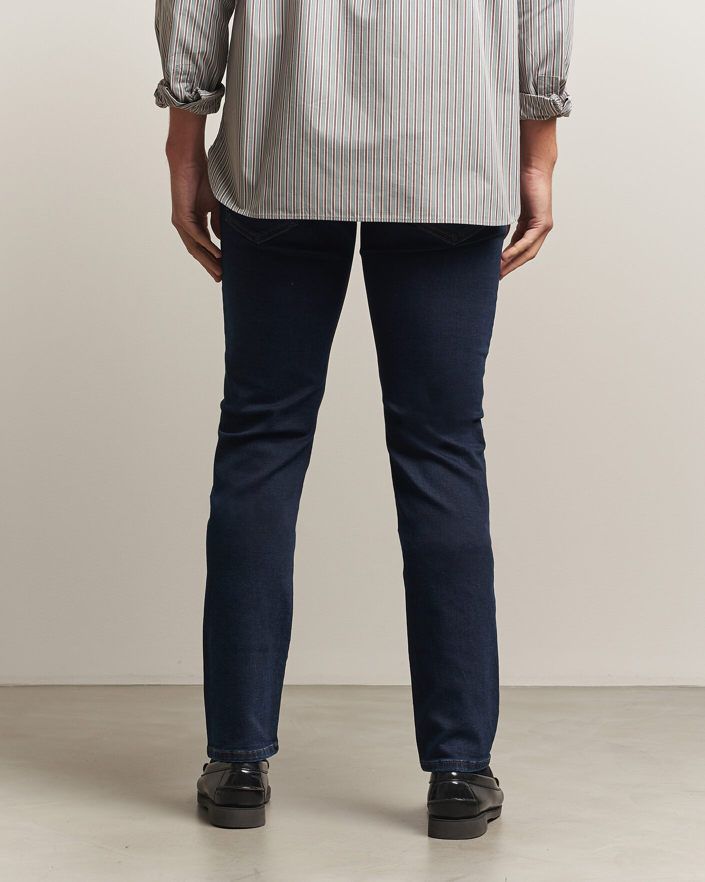 Uomini | Jeans | Jacob Cohën | Nick Slim Fit Rinse Wash Stretch Jeans Dark Blue