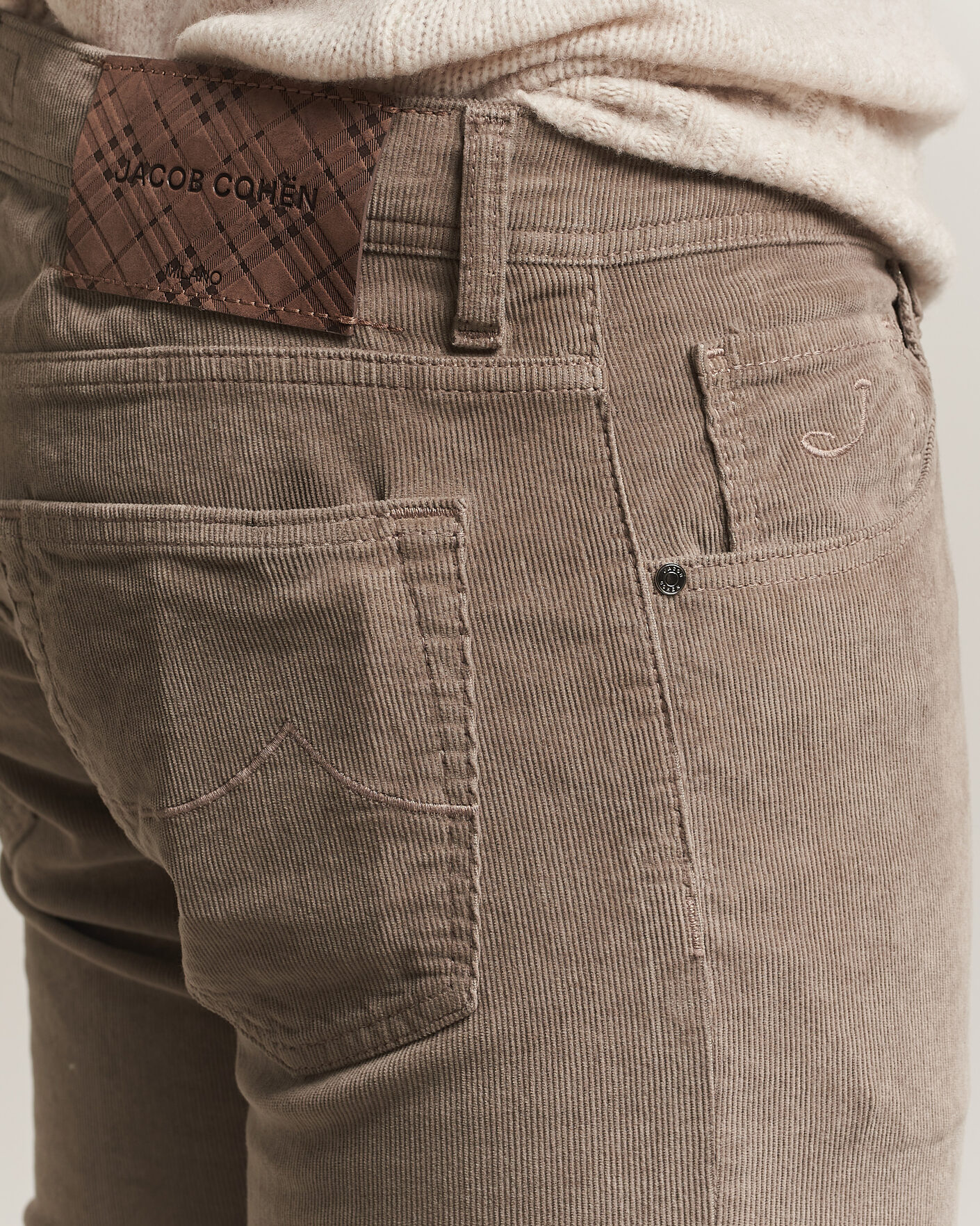 Uomini | Pantaloni | Jacob Cohën | Nick Slim Fit Cotton Trousers Grey