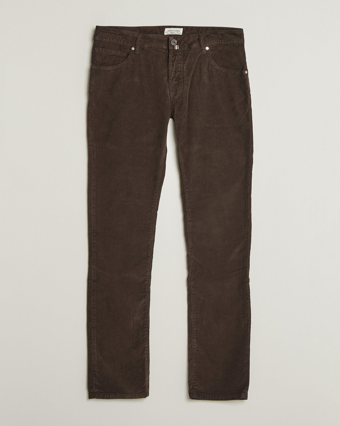 Uomini | Pantaloni | Jacob Cohën | Nick Slim Fit Cotton Trousers Brown