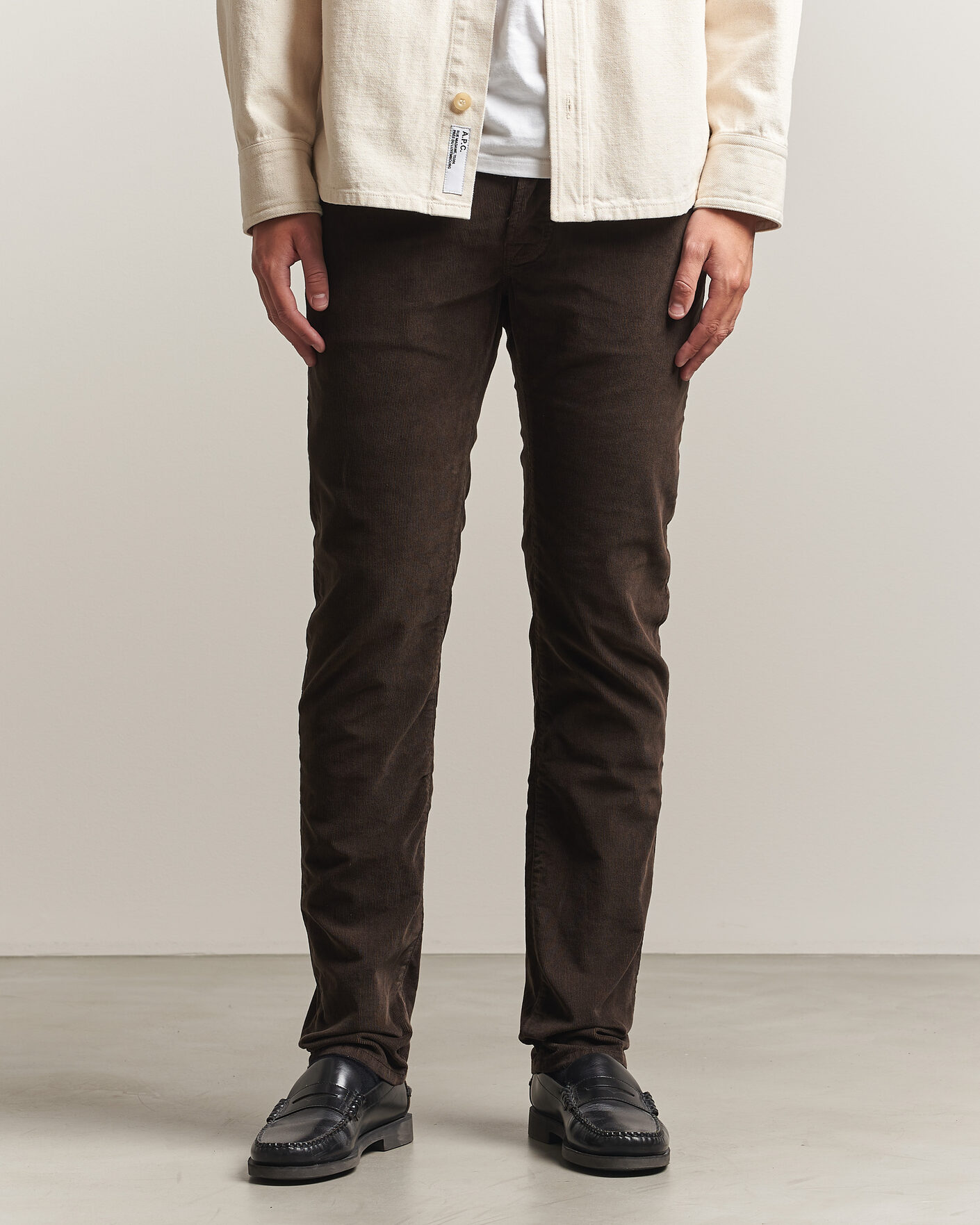 Uomini | Pantaloni | Jacob Cohën | Nick Slim Fit Cotton Trousers Brown