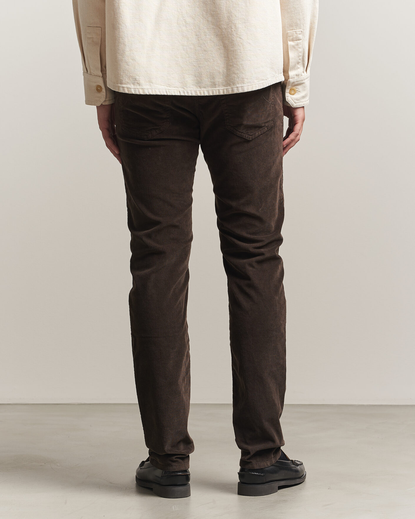 Uomini | Pantaloni | Jacob Cohën | Nick Slim Fit Cotton Trousers Brown