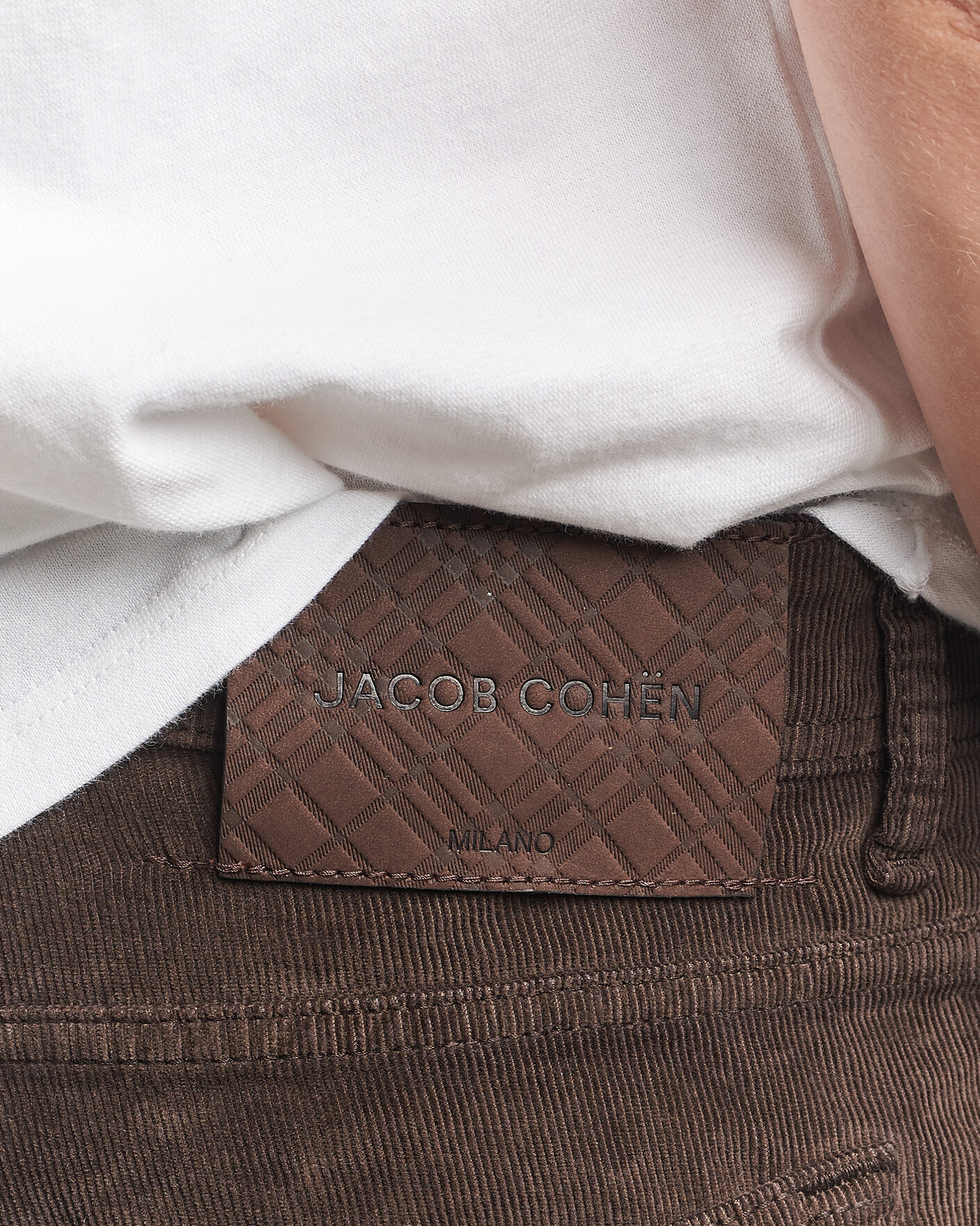 Uomini | Pantaloni | Jacob Cohën | Nick Slim Fit Cotton Trousers Brown