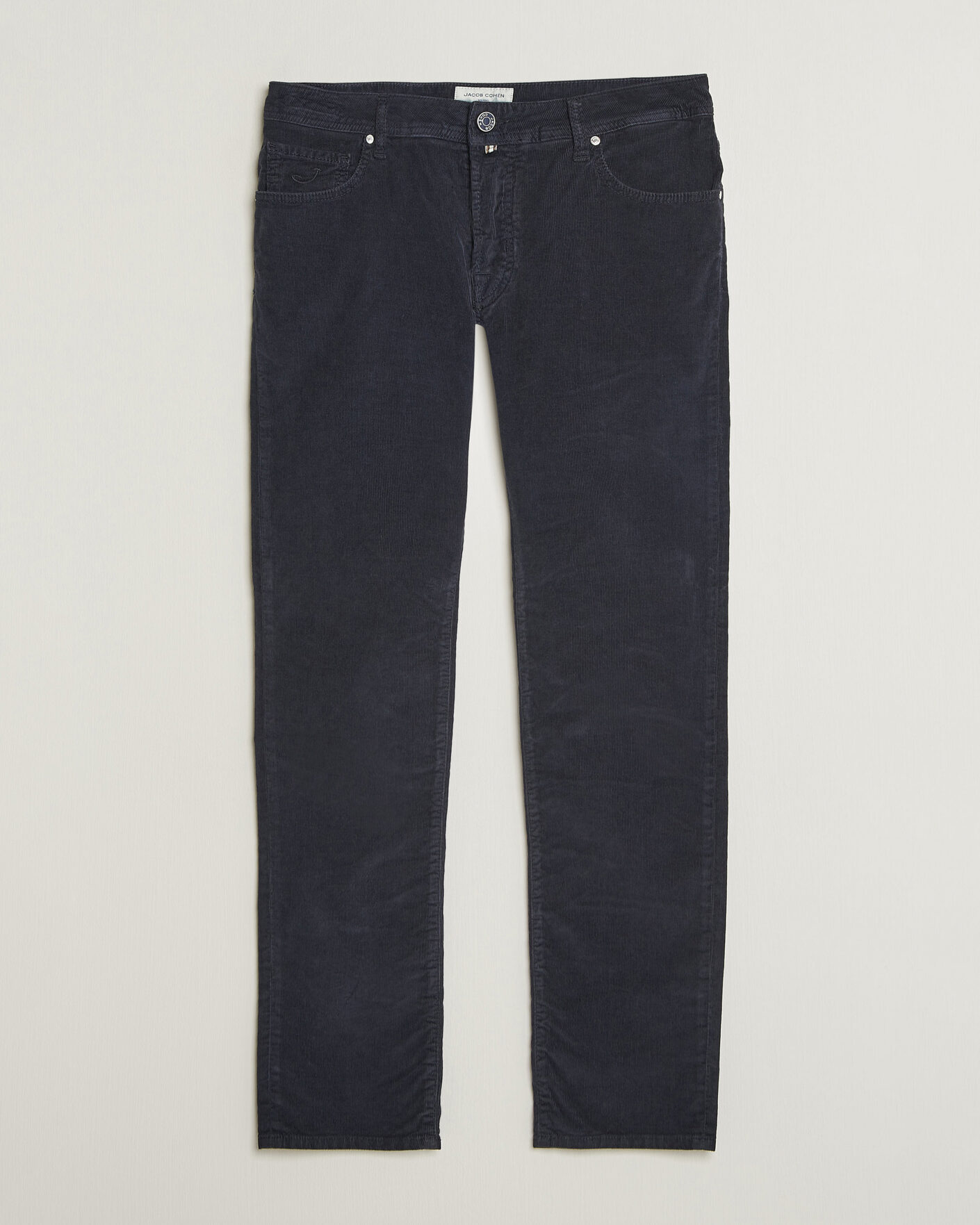 Uomini | Pantaloni | Jacob Cohën | Nick Slim Fit Cotton Trousers Navy