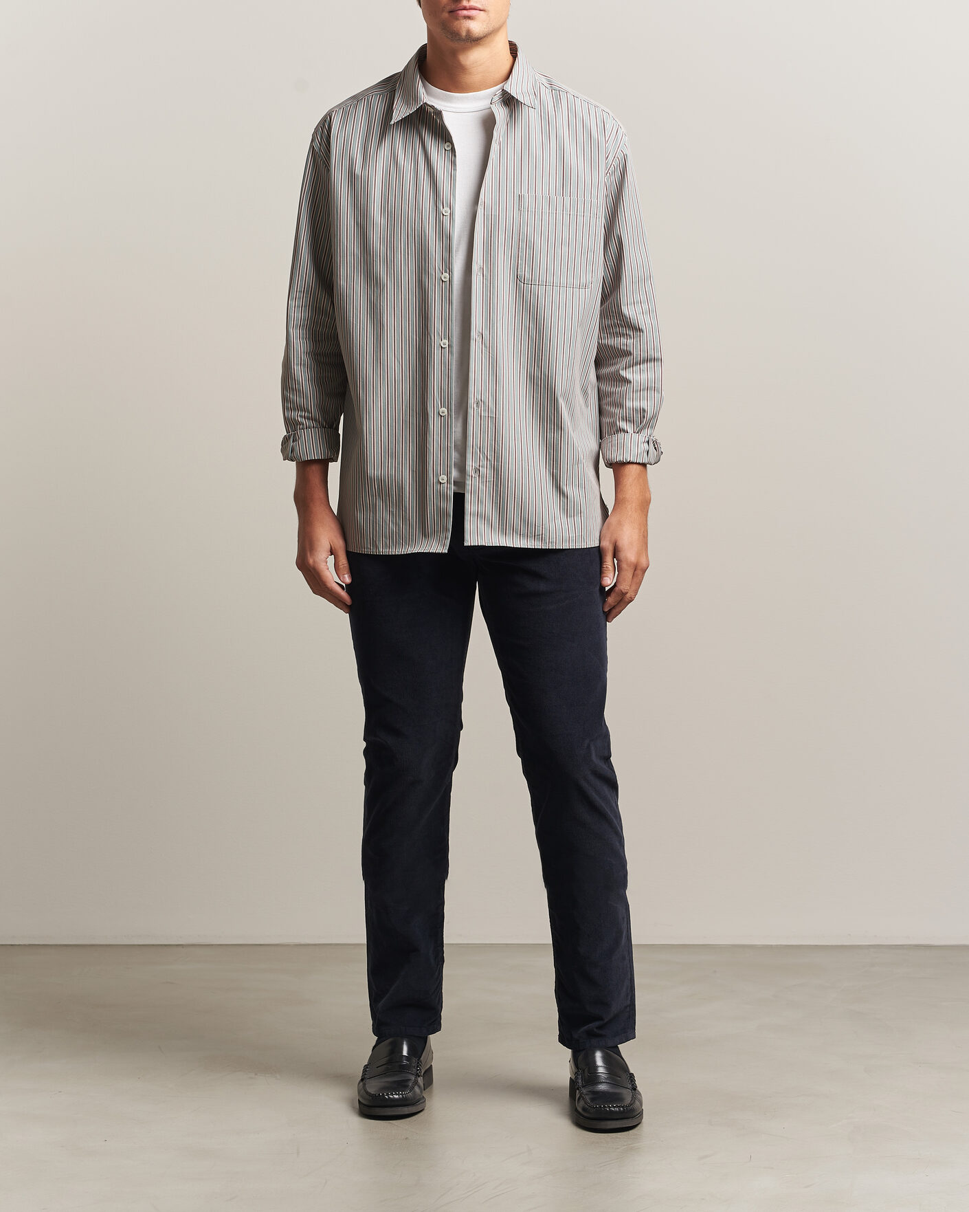 Uomini | Pantaloni | Jacob Cohën | Nick Slim Fit Cotton Trousers Navy