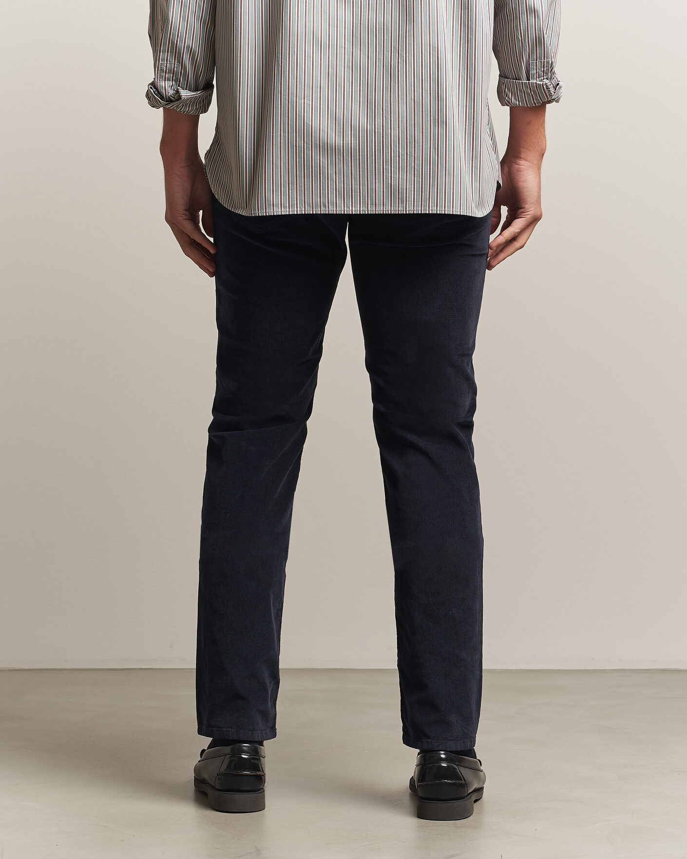 Uomini | Pantaloni | Jacob Cohën | Nick Slim Fit Cotton Trousers Navy