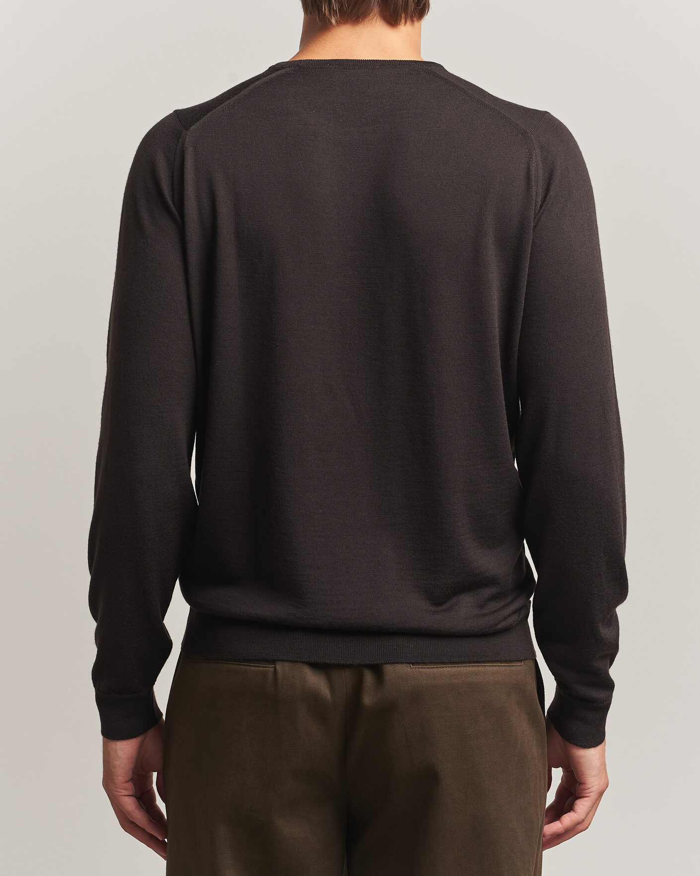 Uomini | Maglieria | John Smedley | Lundy Extra Fine Merino Crew Neck Faulkner Brown