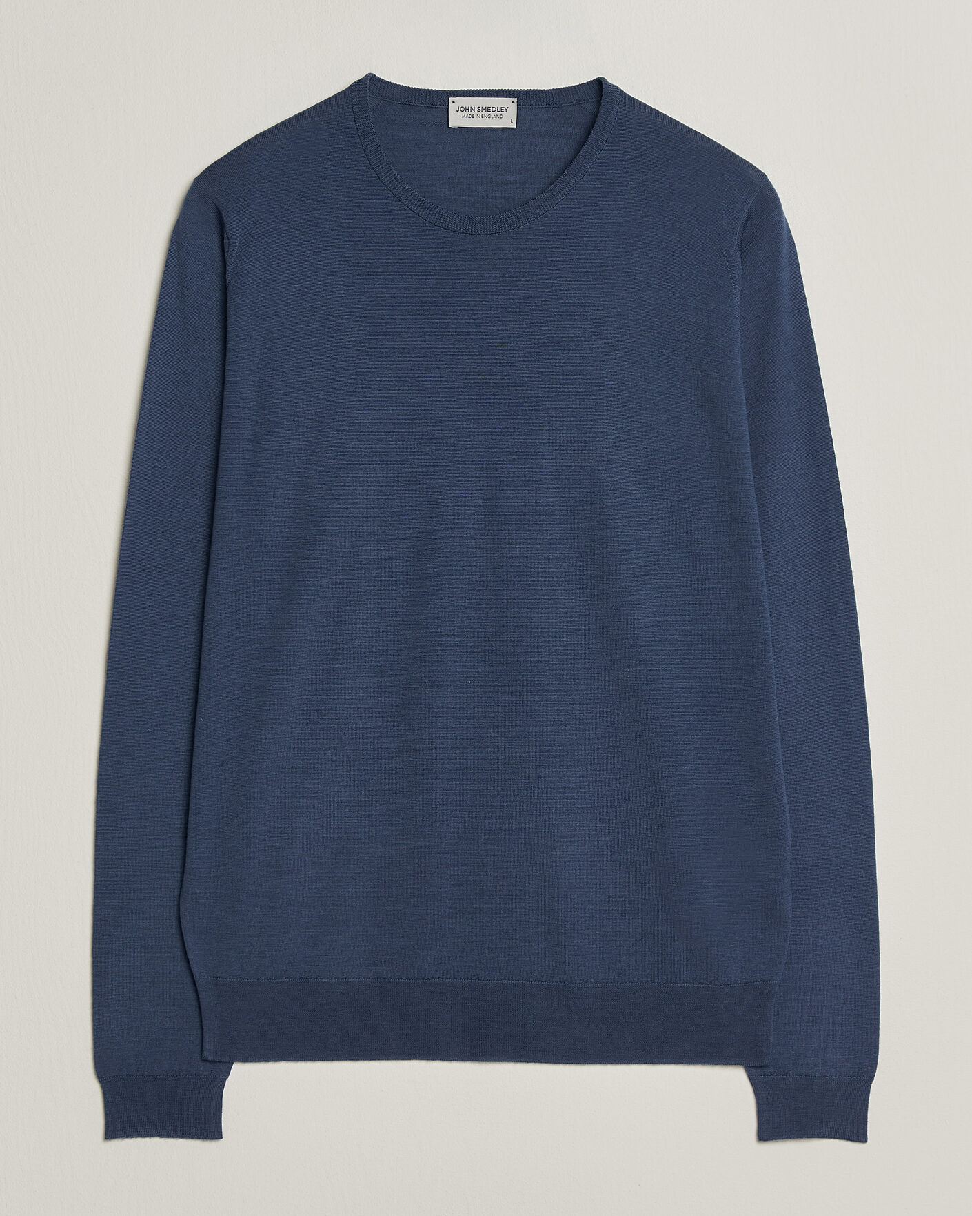 Uomini | Maglieria | John Smedley | Lundy Extra Fine Merino Crew Neck Teal Firth