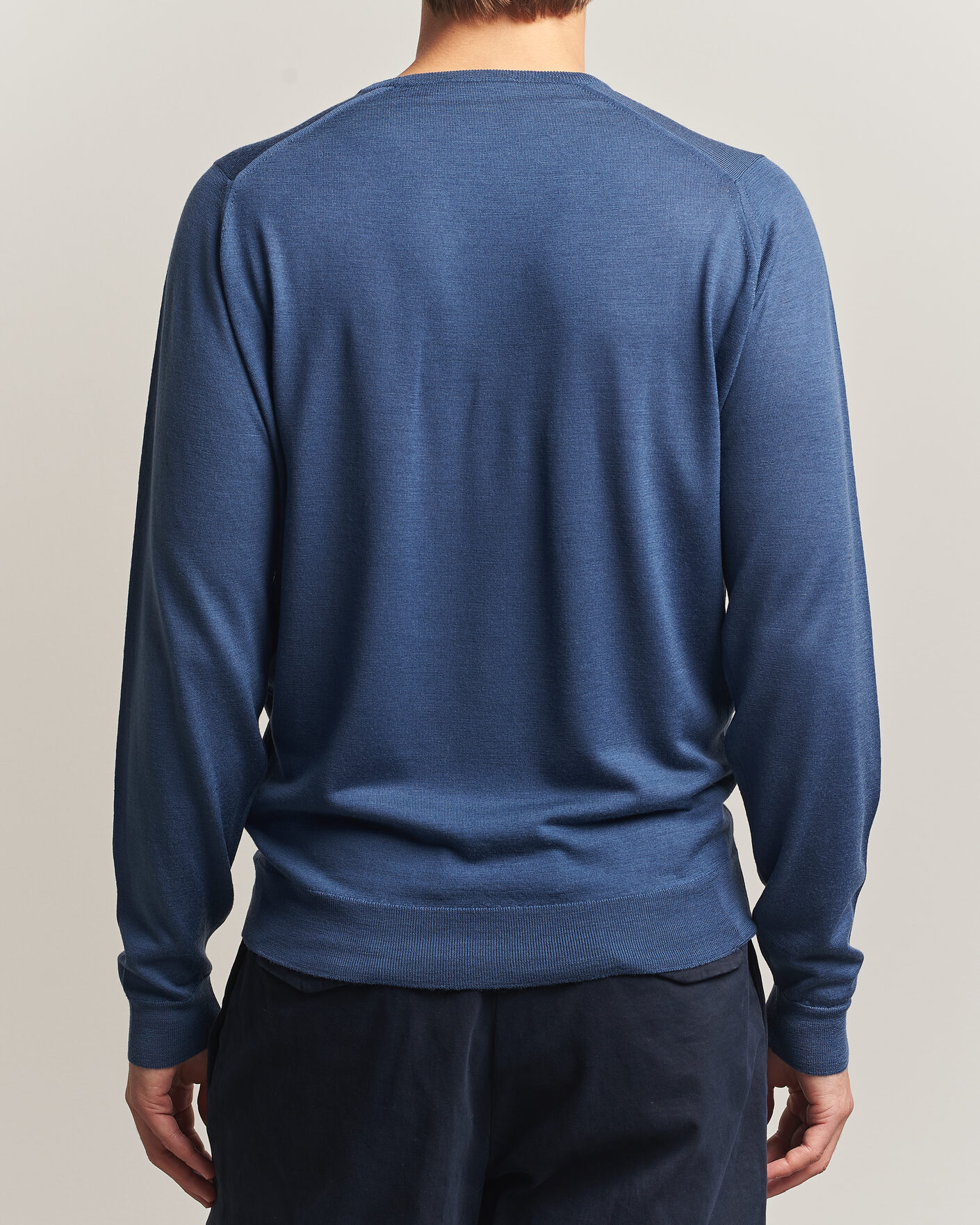 Uomini | Maglieria | John Smedley | Lundy Extra Fine Merino Crew Neck Teal Firth