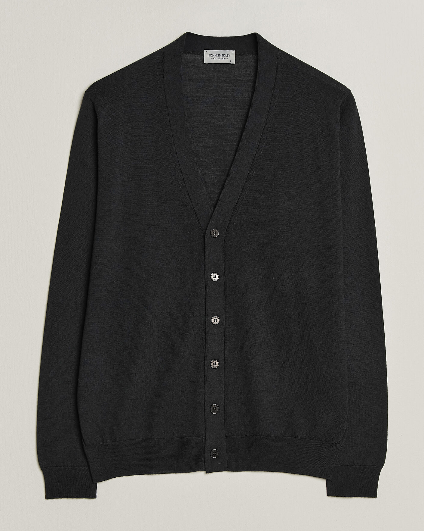 Uomini | Maglieria | John Smedley | Bradrick Extra Fine Merino Cardigan Black
