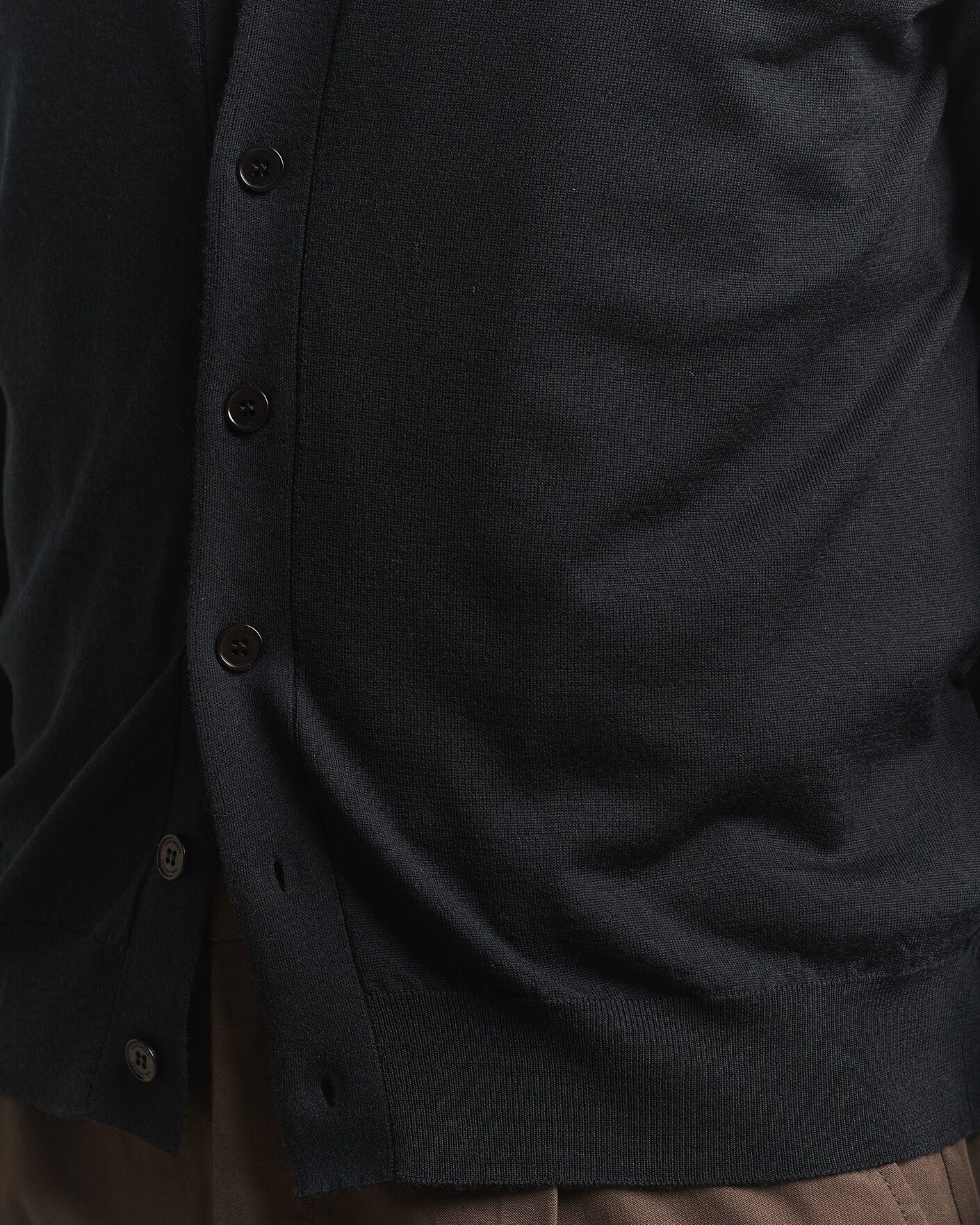 Uomini | Maglieria | John Smedley | Bradrick Extra Fine Merino Cardigan Black