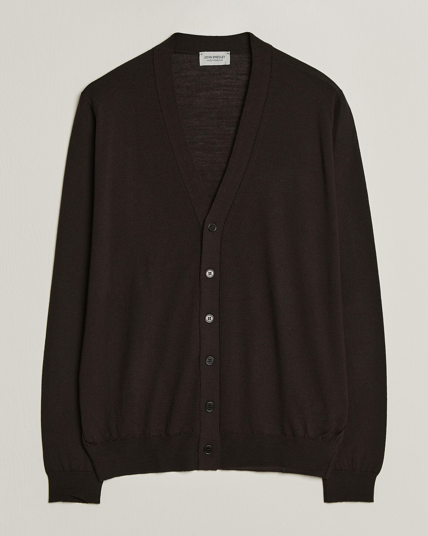 Uomini | Maglieria | John Smedley | Bradrick Extra Fine Merino Cardigan Faulkner Brown