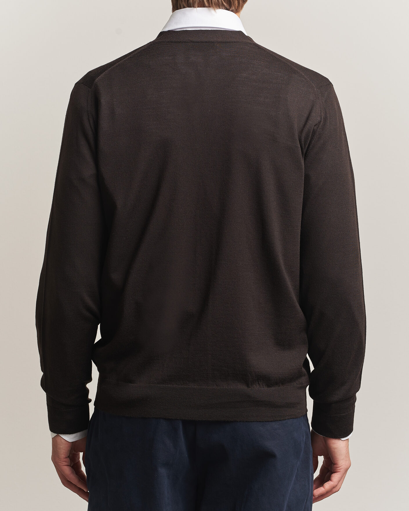 Uomini | Maglieria | John Smedley | Bradrick Extra Fine Merino Cardigan Faulkner Brown