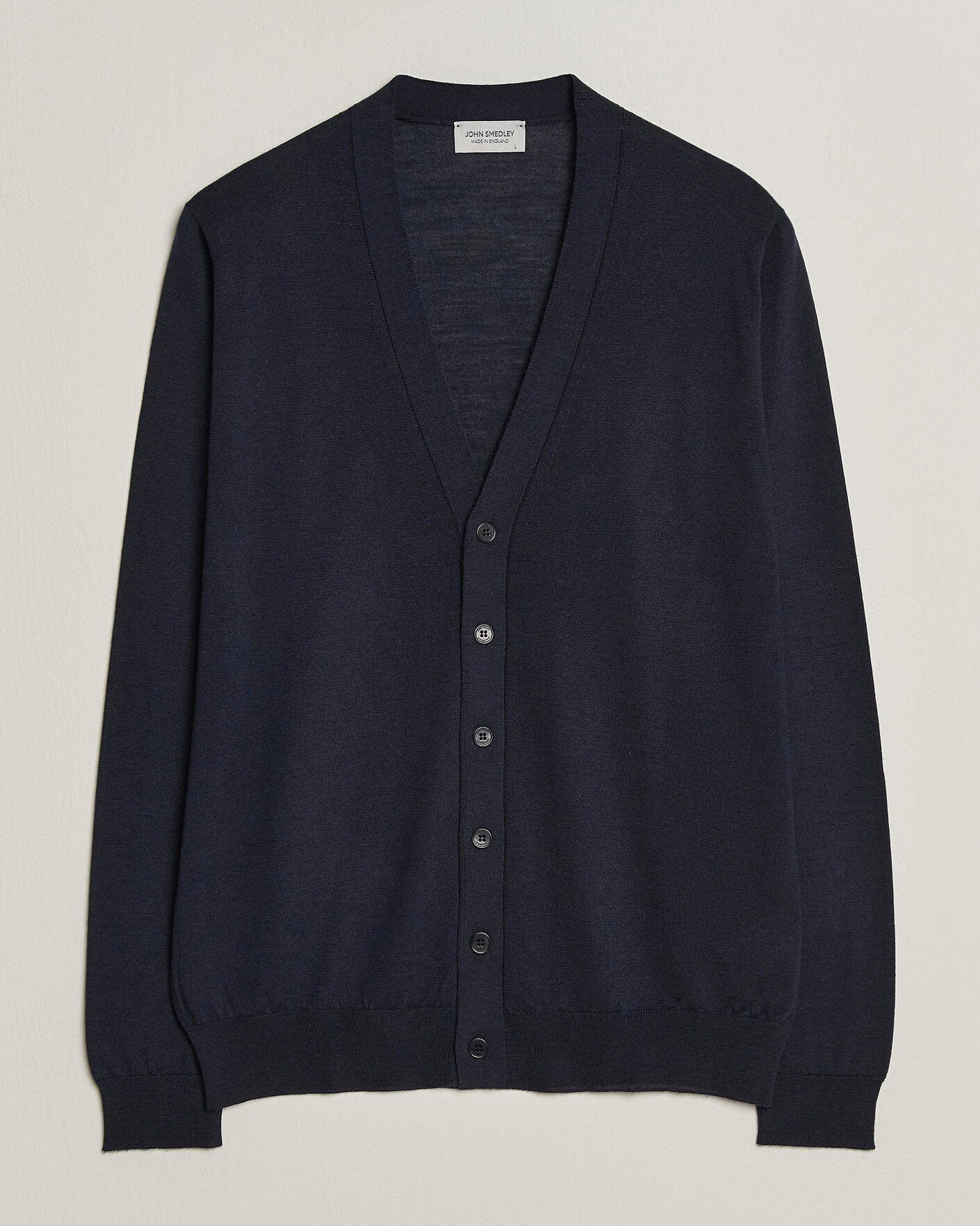Uomini | Maglieria | John Smedley | Bradrick Extra Fine Merino Cardigan Midnight