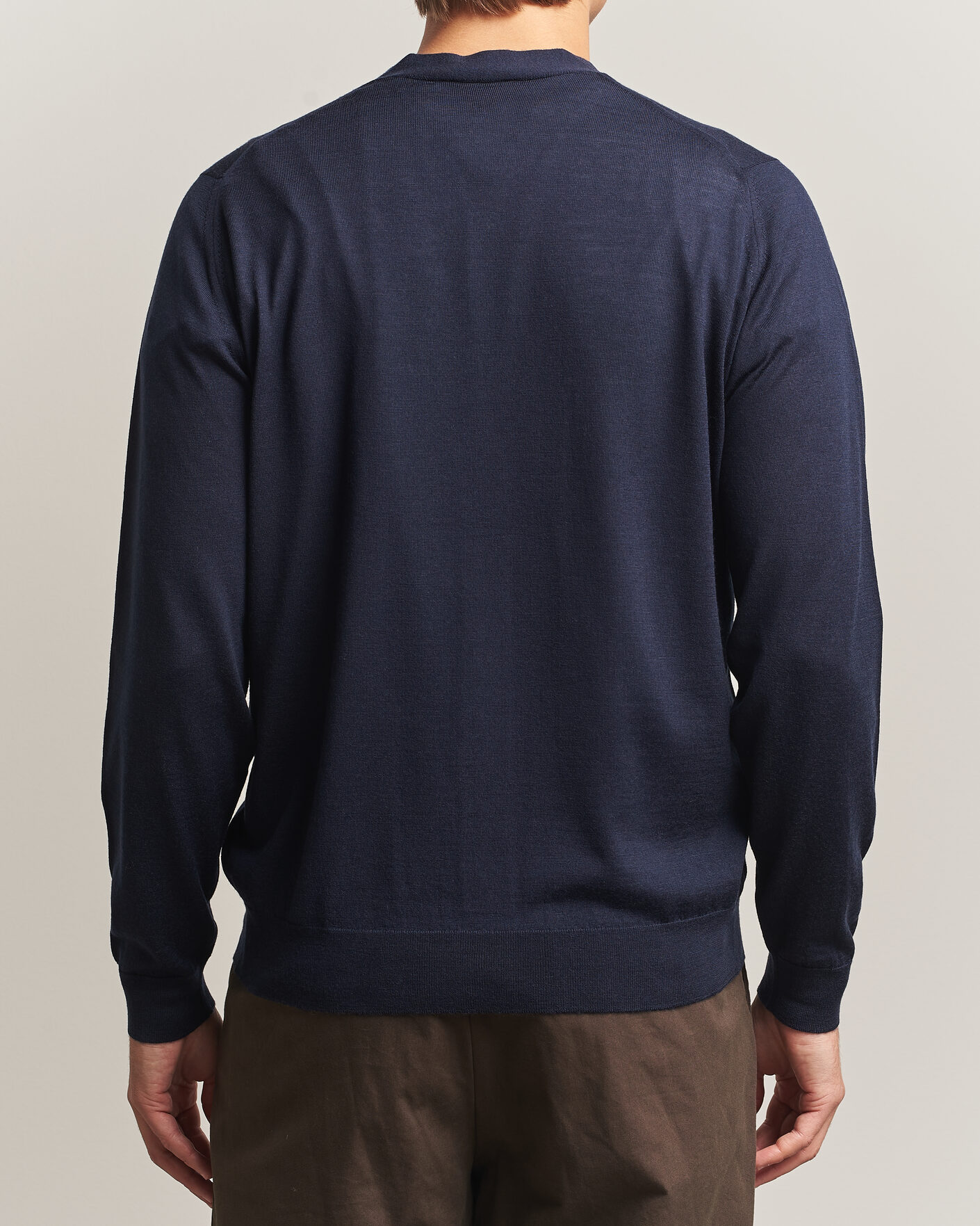 Uomini | Maglieria | John Smedley | Bradrick Extra Fine Merino Cardigan Midnight