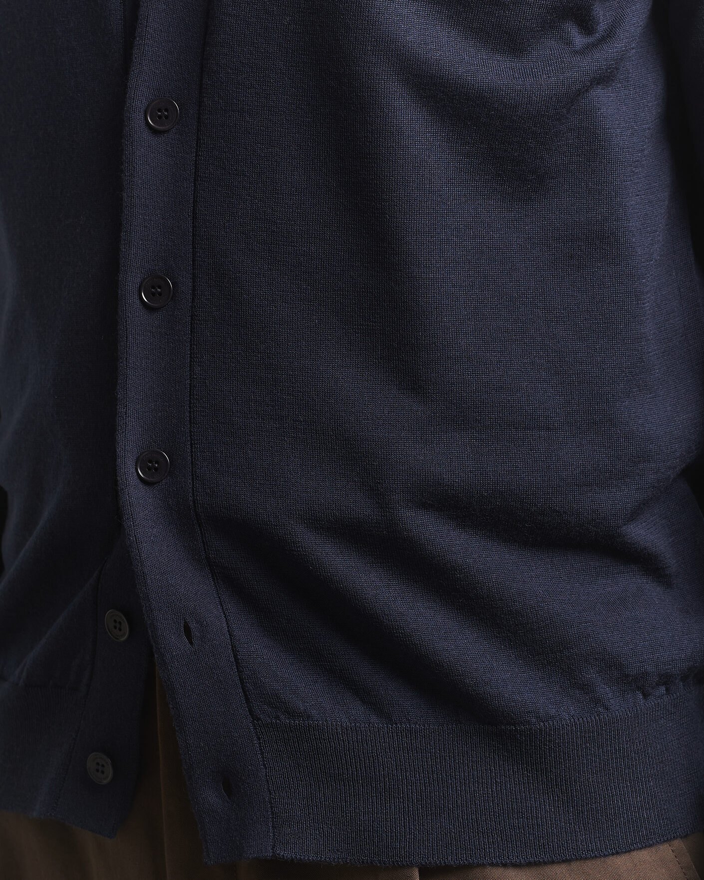 Uomini | Maglieria | John Smedley | Bradrick Extra Fine Merino Cardigan Midnight